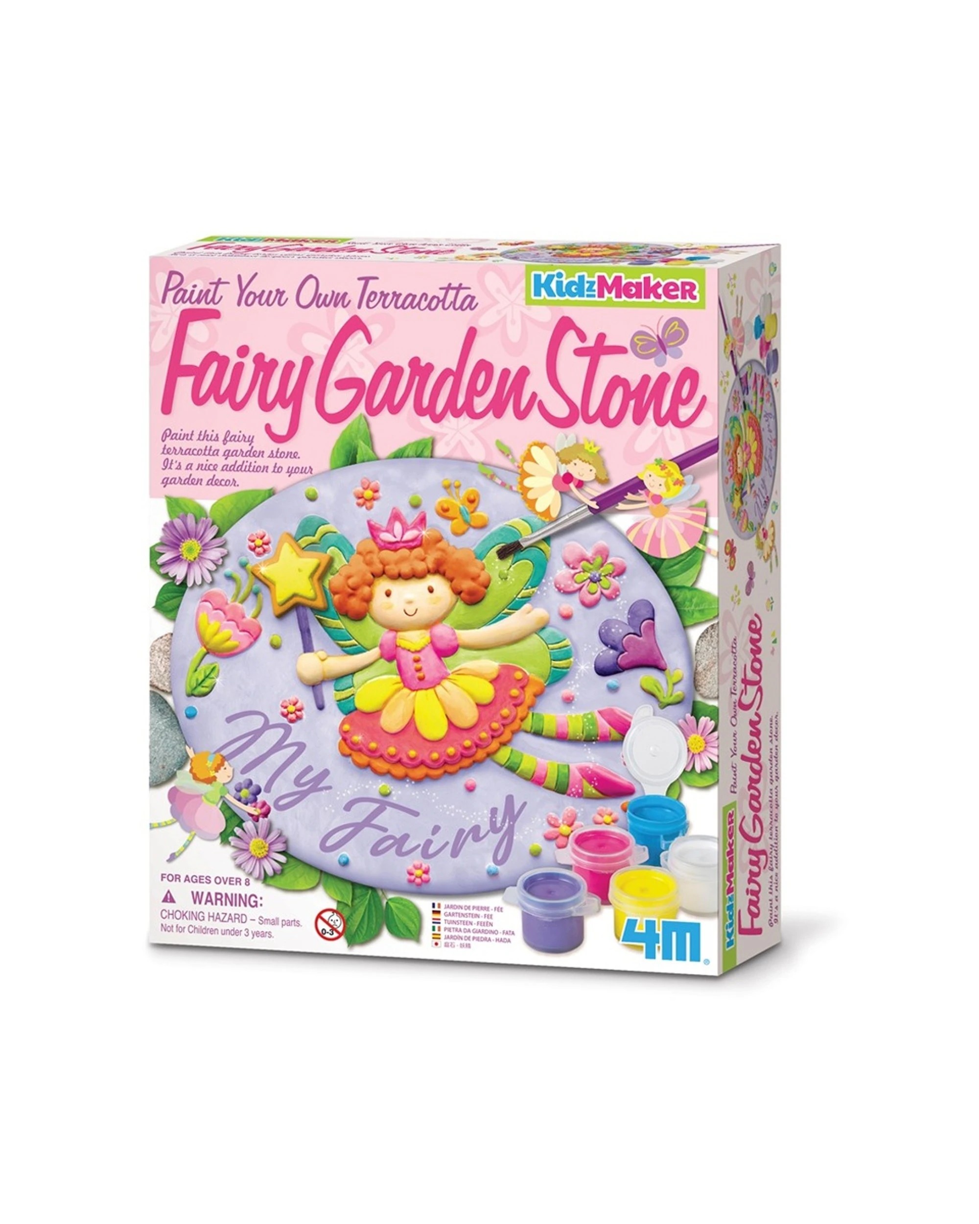 1 4M KidzMaker Paint Your Own Terracotta Fairy Garden Stone Kids Art Craft - Multi, 1 of 3