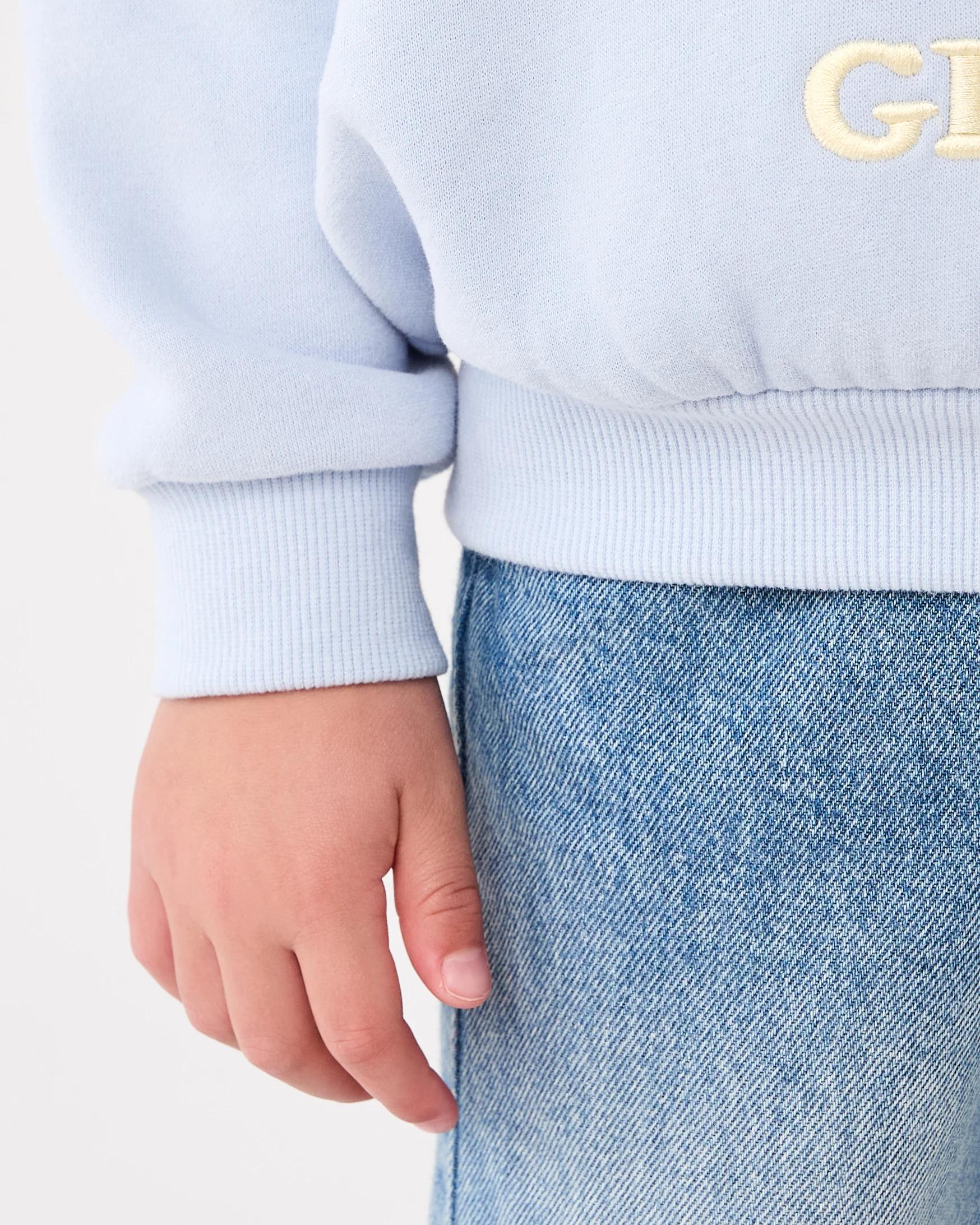 5 Oversized Sequin Embroidered Hoodie Blu Floral, 5 of 8