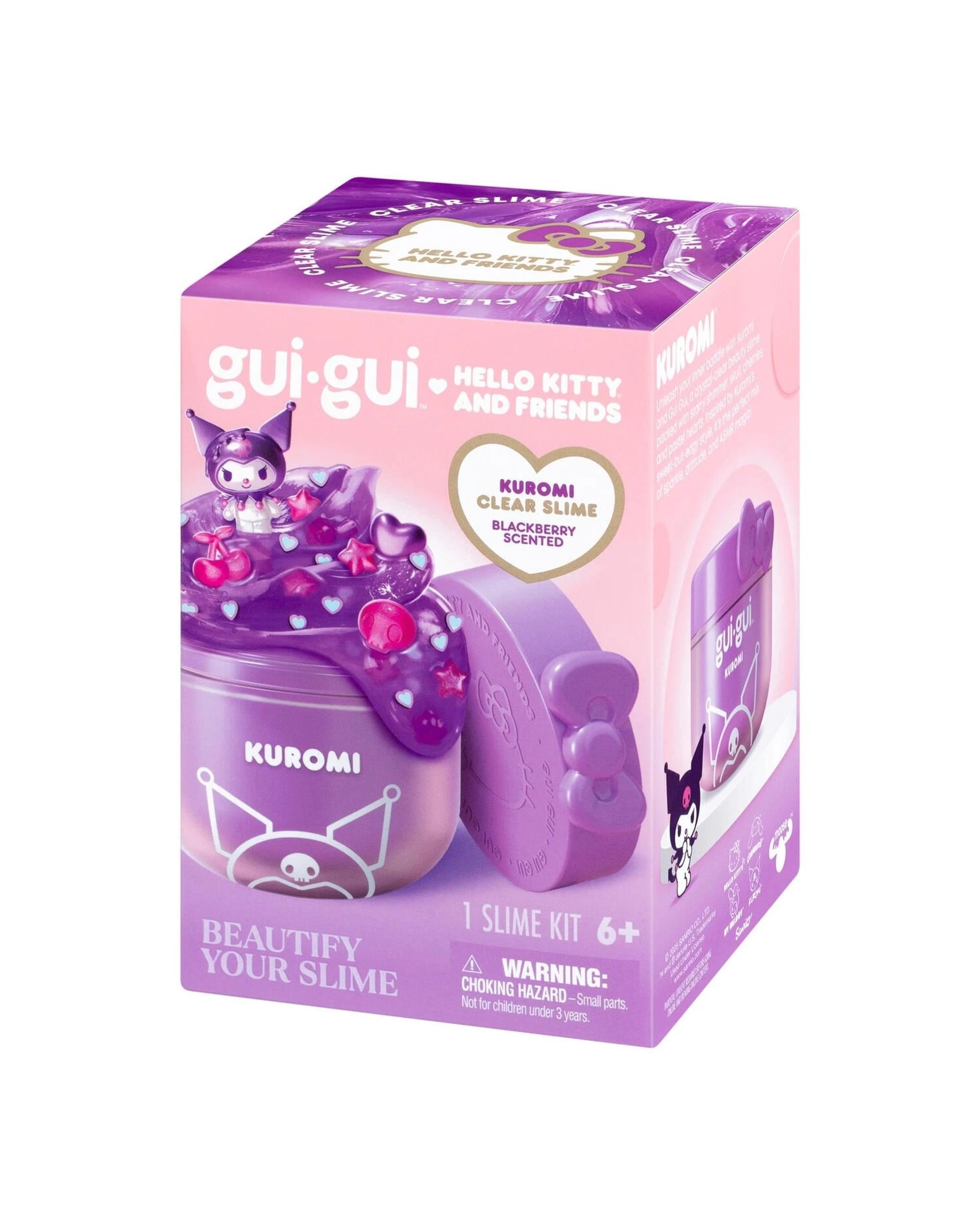 1 Gui Gui Sanrio Hello Kitty and Friends Kuromi Slime Single Pack, 1 of 4