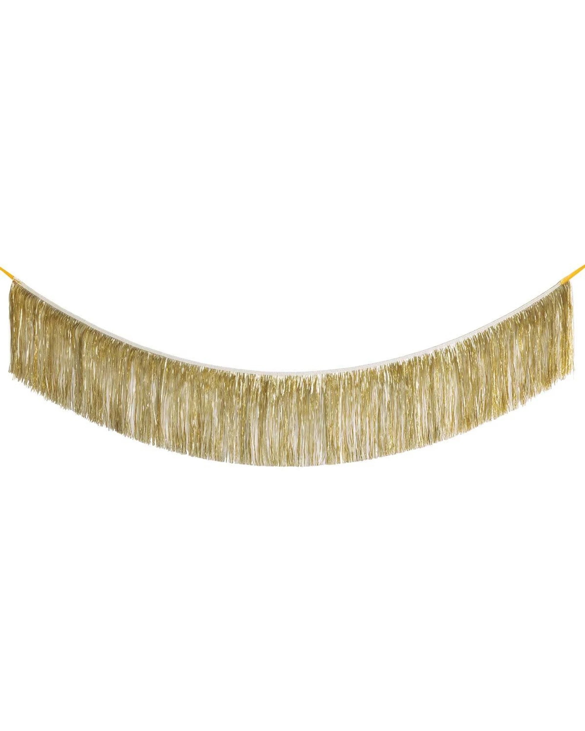 1 Meteor Party Foil Fringe Garland Decorations 6ft - Gold, 1 of 1