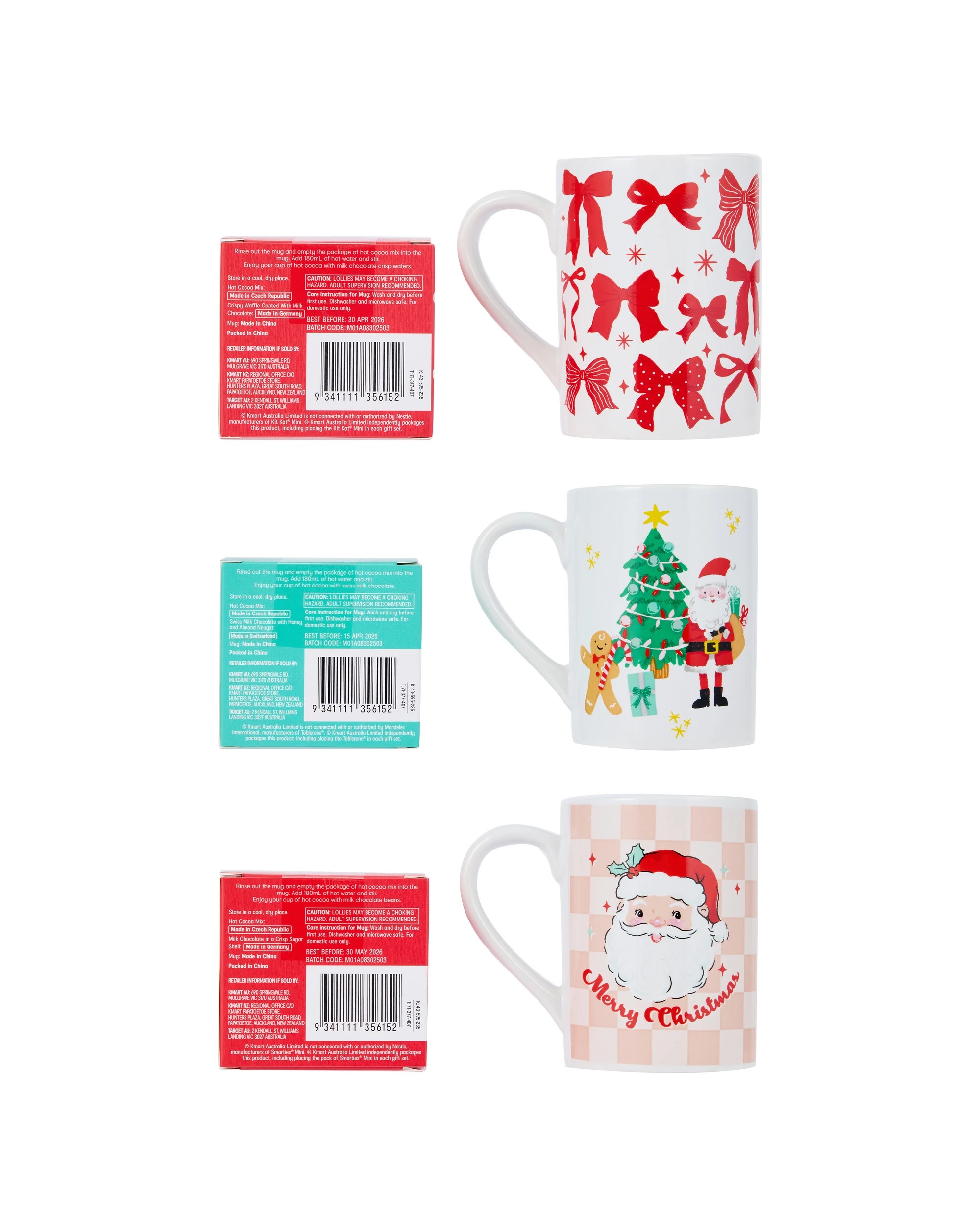 5 Merry Hot Chocolate Set - Assorted, 5 of 5