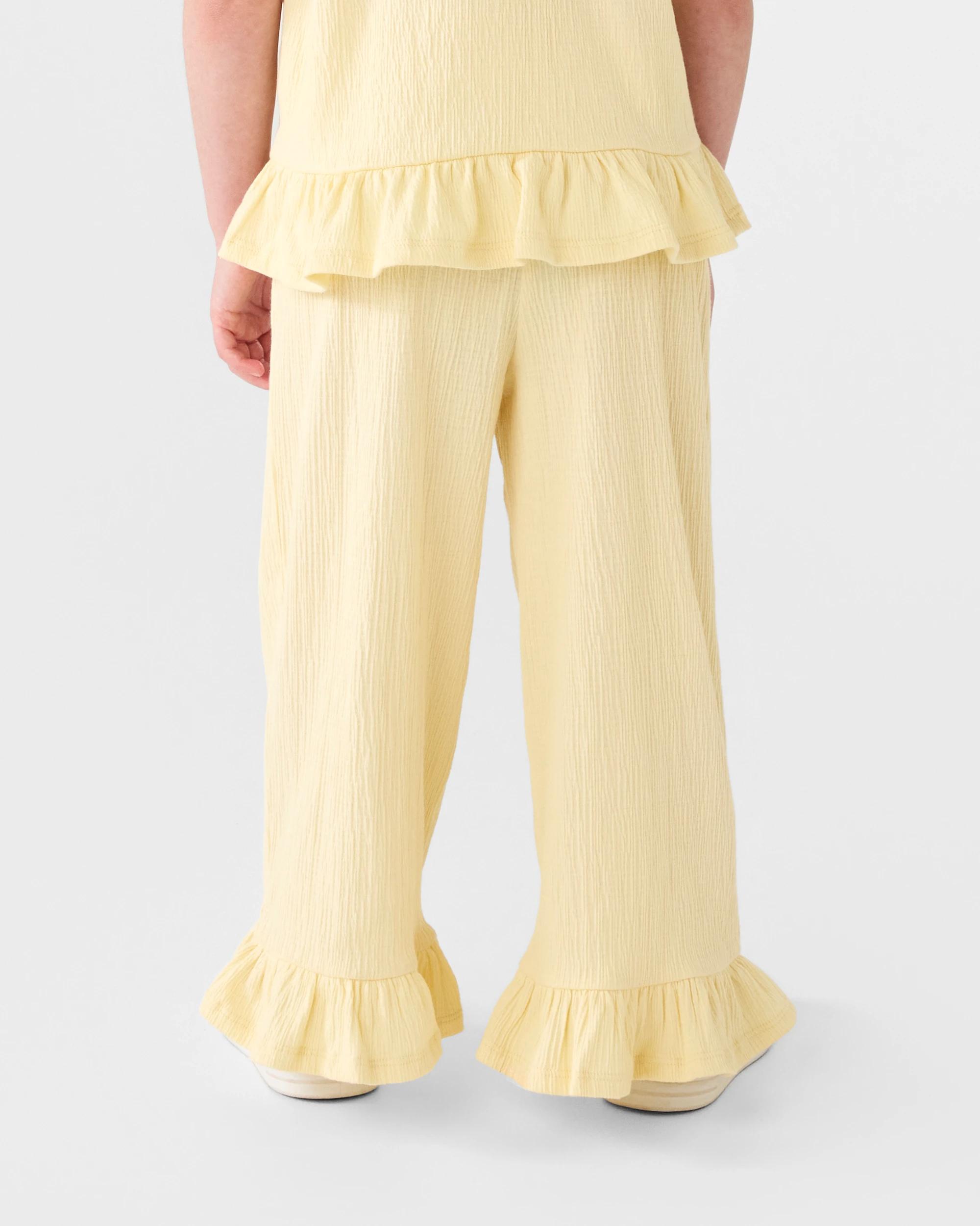 2 Textured Pants Fln Yellow, 2 of 5