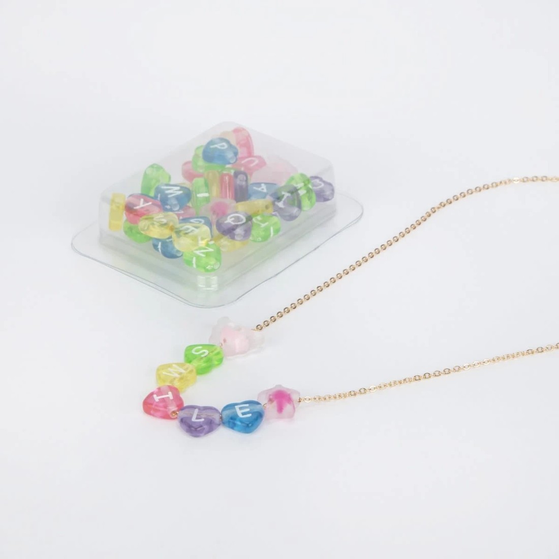 2 Alphabet Necklace - Gold Tone, 2 of 3