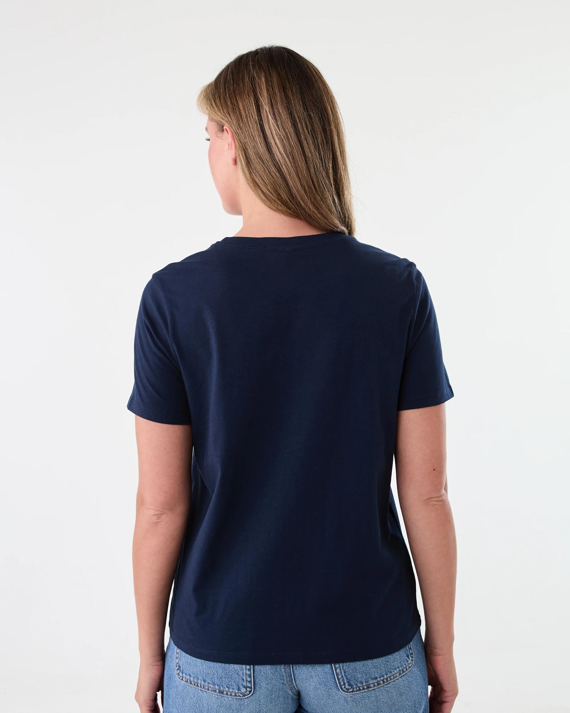 3 Short Sleeve Australian Cotton T-shirt Navy Blaze, 3 of 6