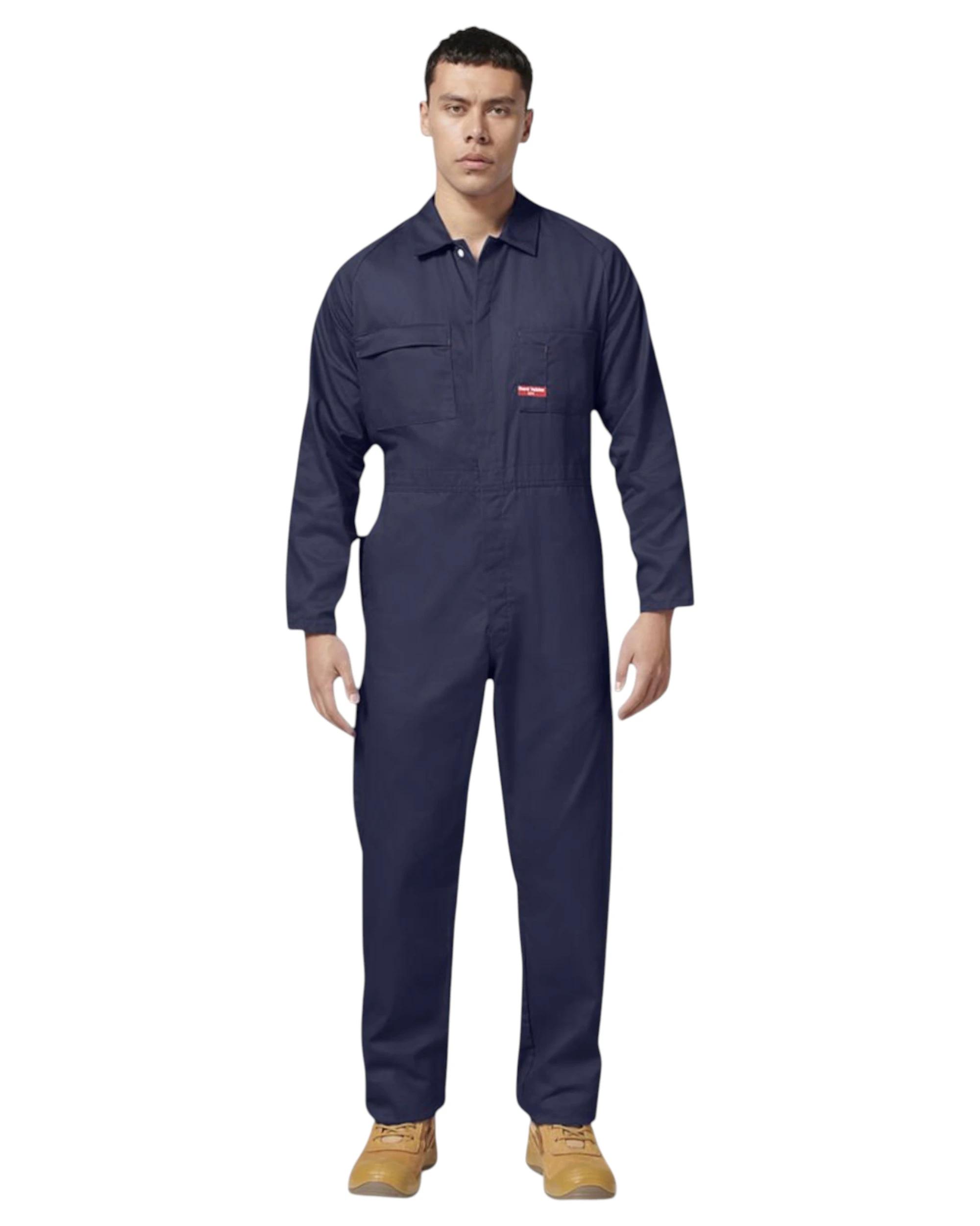 5 Hard Yakka Mens Cotton Lightweight Drill Coverall Navy NAVY, 5 of 7