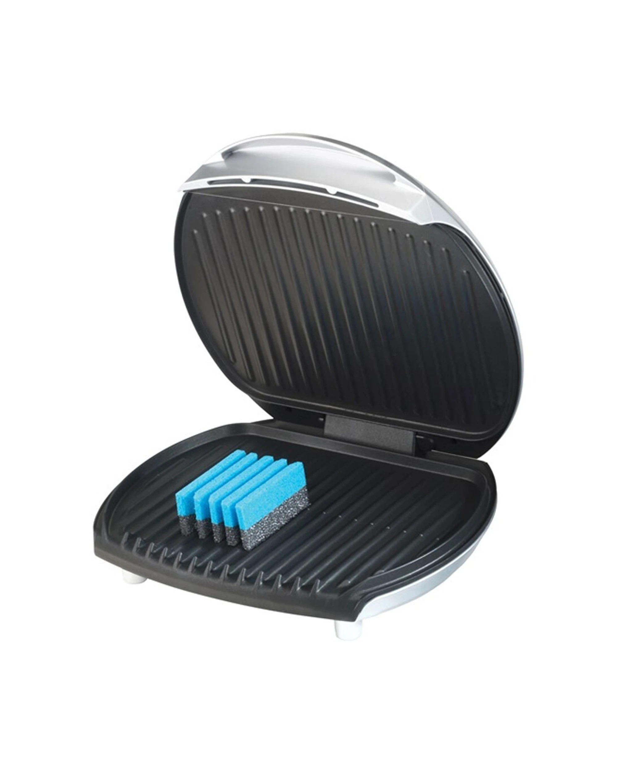 3 George Foreman 3PK Grill/BBQ Cleaning Sponges Two Sided Scrubbing/Washing - Blue, 3 of 3