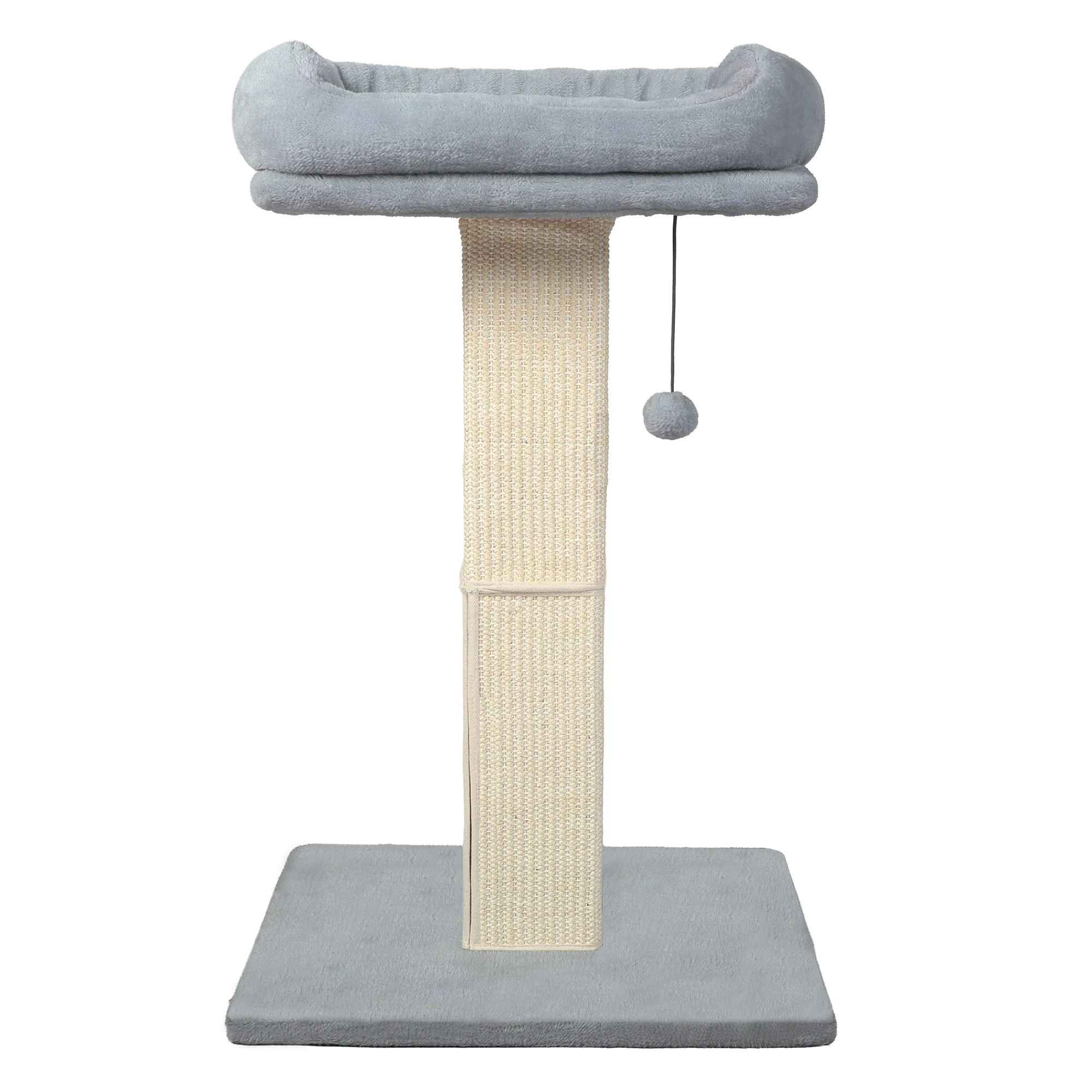 2 Pawz 2in1 Cat Scratching Post Pet Bed - Grey, 2 of 9