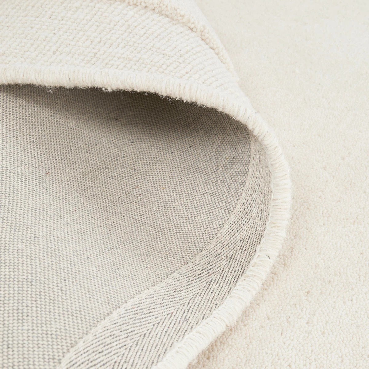 6 Common Ground Rugs Calista 165x115cm Shaped - Small Hand Tufted Wool Rug - White, 6 of 7