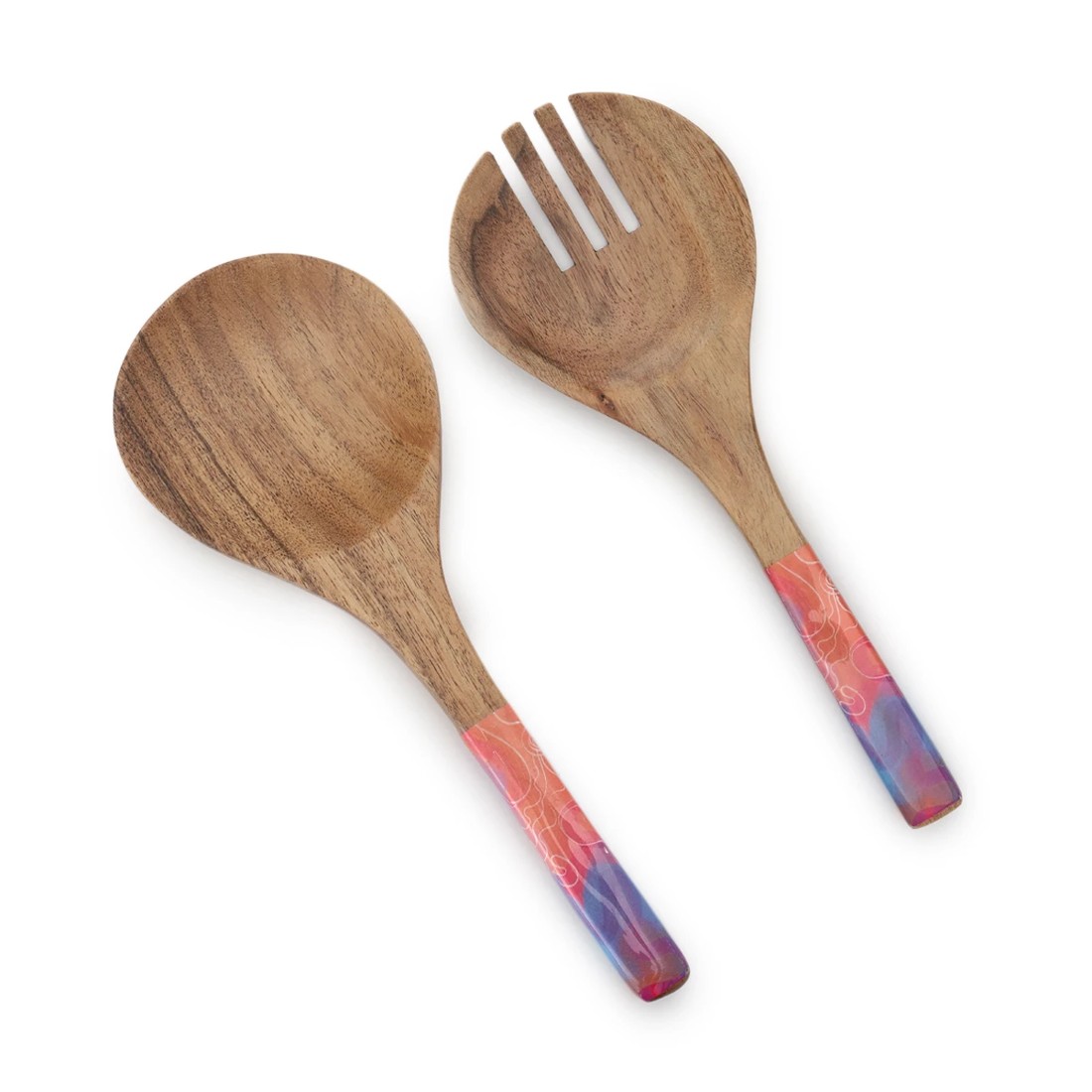 1 2 Pack Rachael Sarra Flourish Salad Servers, 1 of 5