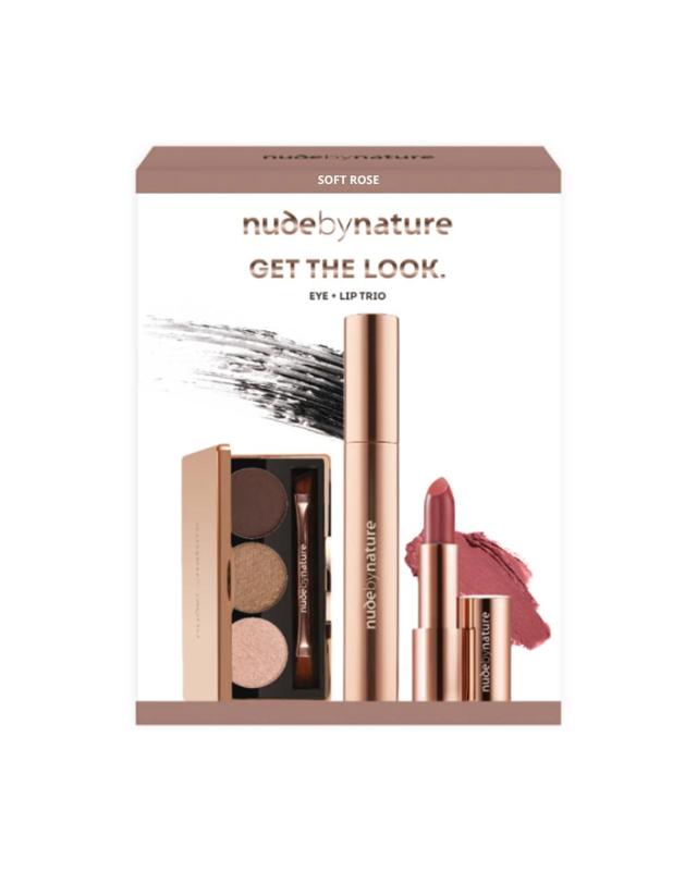 Nude by Nature Get the Look Eye & Lip Trio - Soft Rose - 