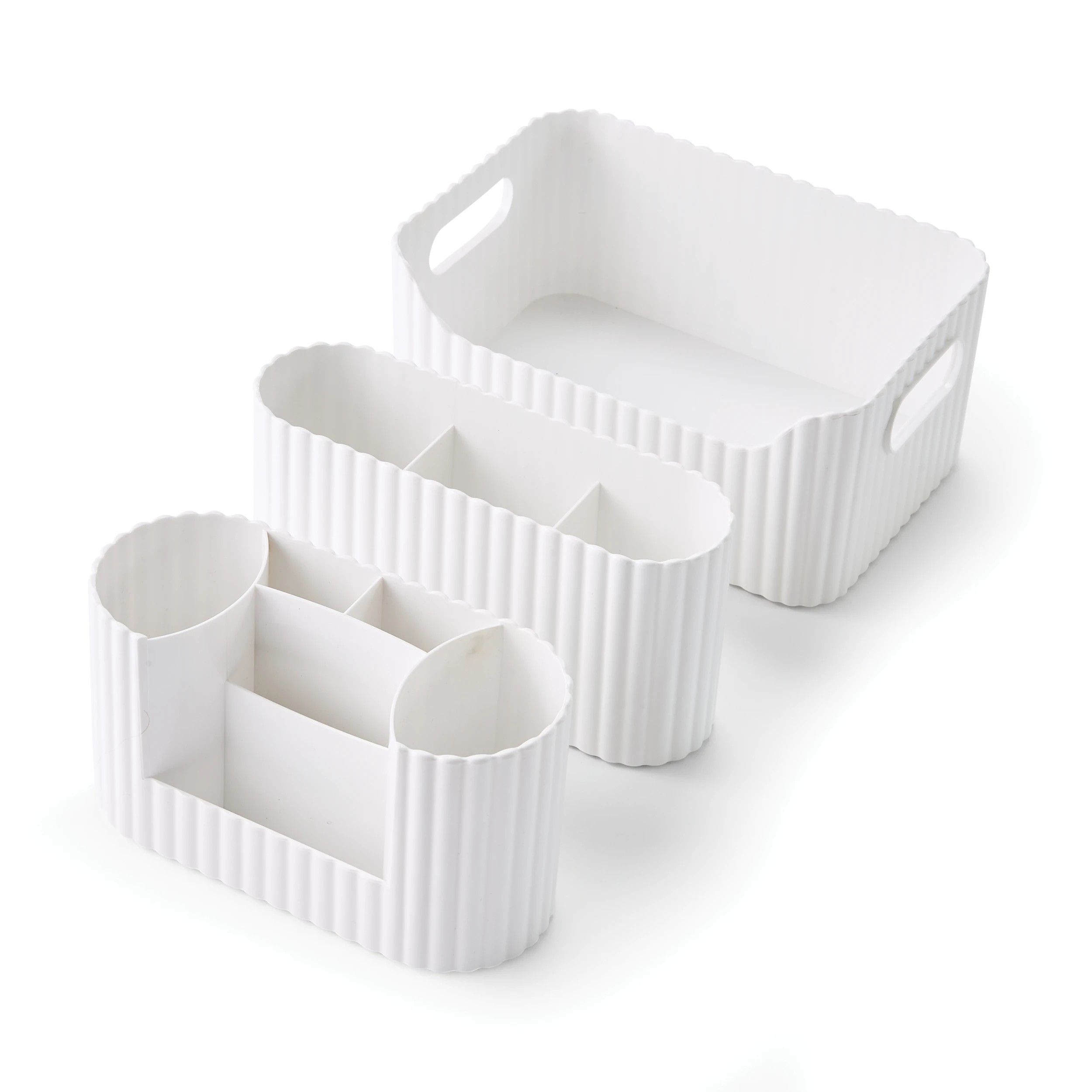 3 3 Piece Ribbed Drawer Set, 3 of 8