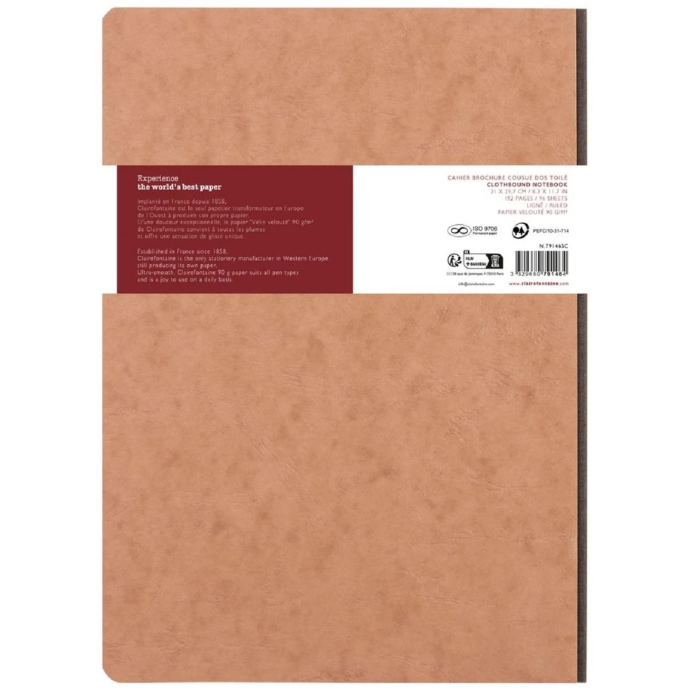 5 Clairefontaine My Essentials A4 Notebook Ruled 192 Page Kraft, 5 of 5