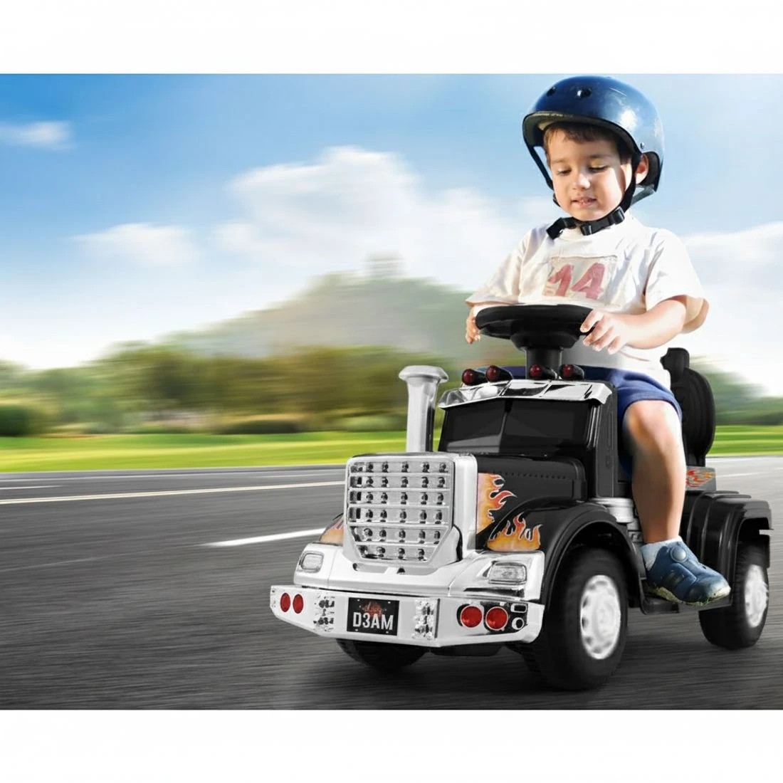 5 Rigo Kids Electric Ride On Car Truck Motorcycle Motorbike Toy Cars 6V - Black, 5 of 5