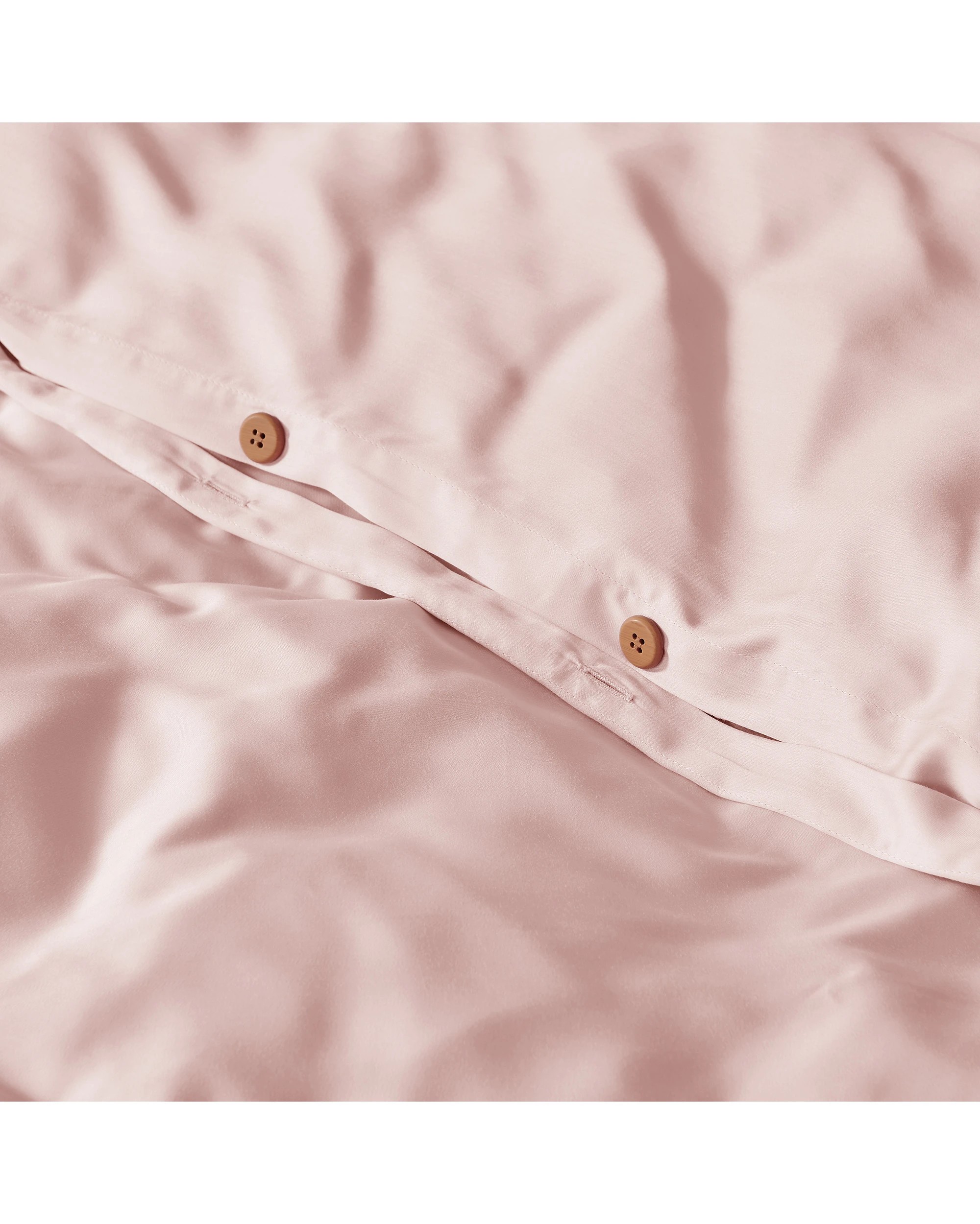 5 Natural Home 400TC 100% Bamboo Sateen Tailored Quilt Cover Set - Super King Bed - Blush Pink, 5 of 7