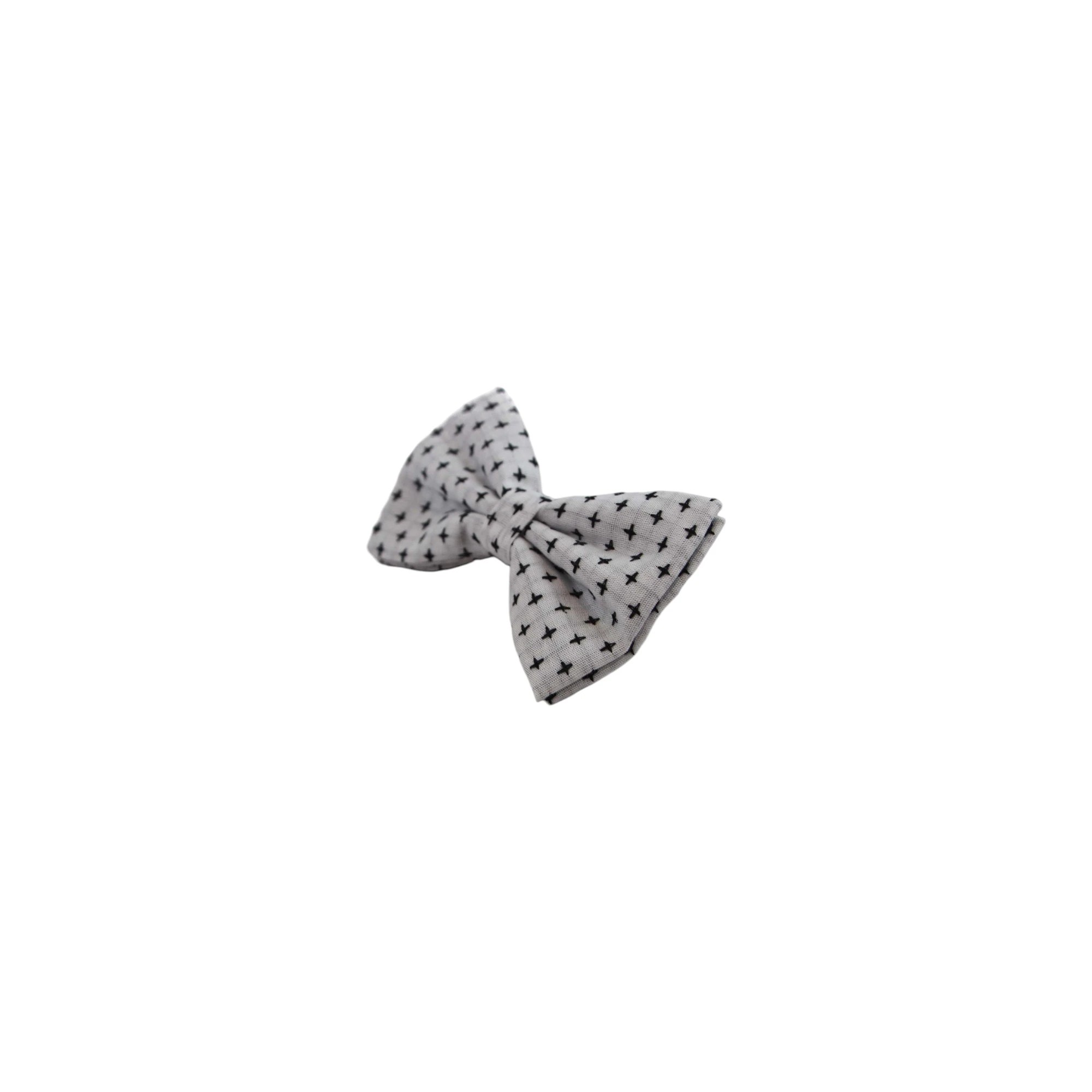 4 Zasel Mens White With Black Star Patterned Cotton Bow Tie - Multi, 4 of 4