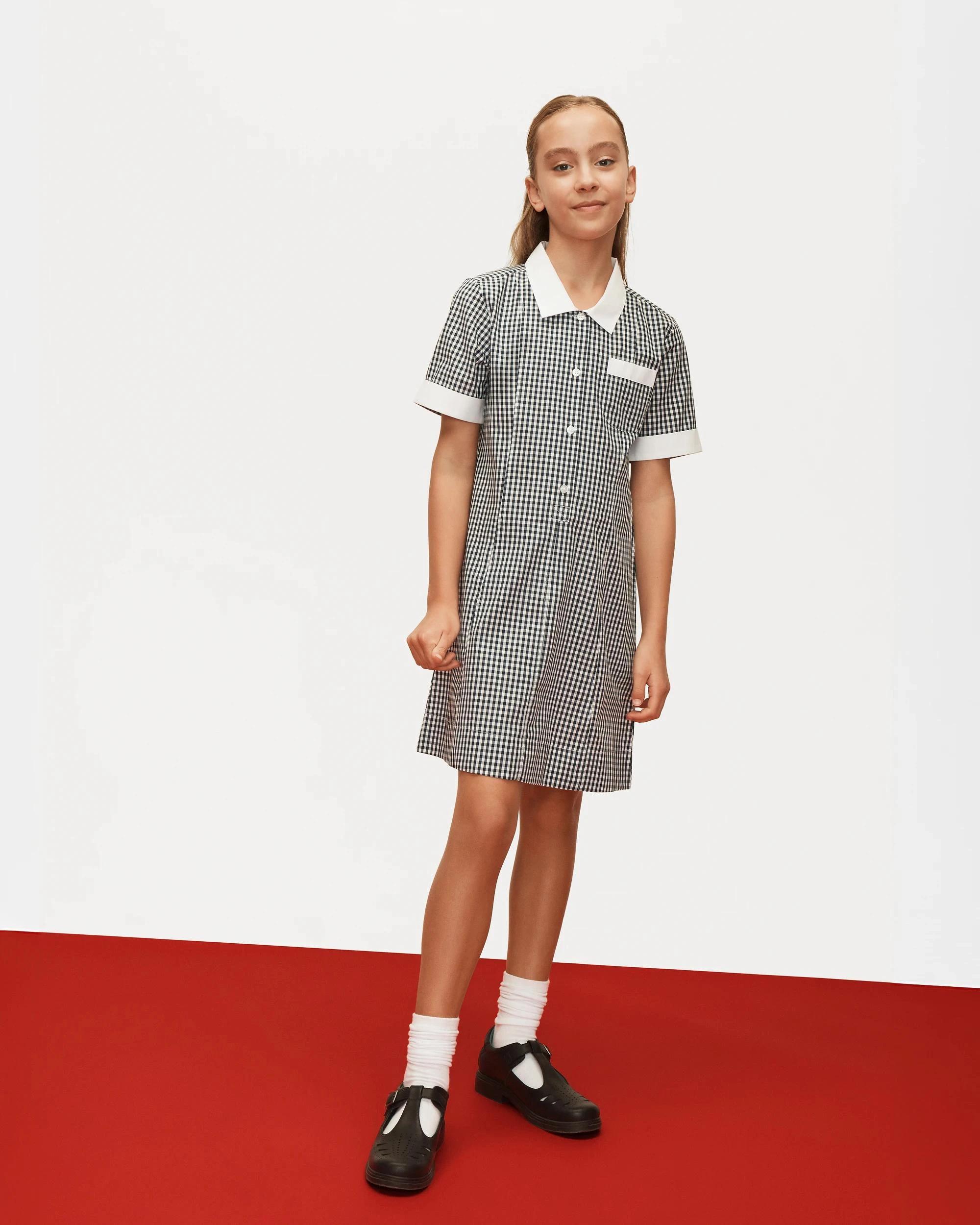 4 Target School Gingham Dress NAVY BLUE, 4 of 5