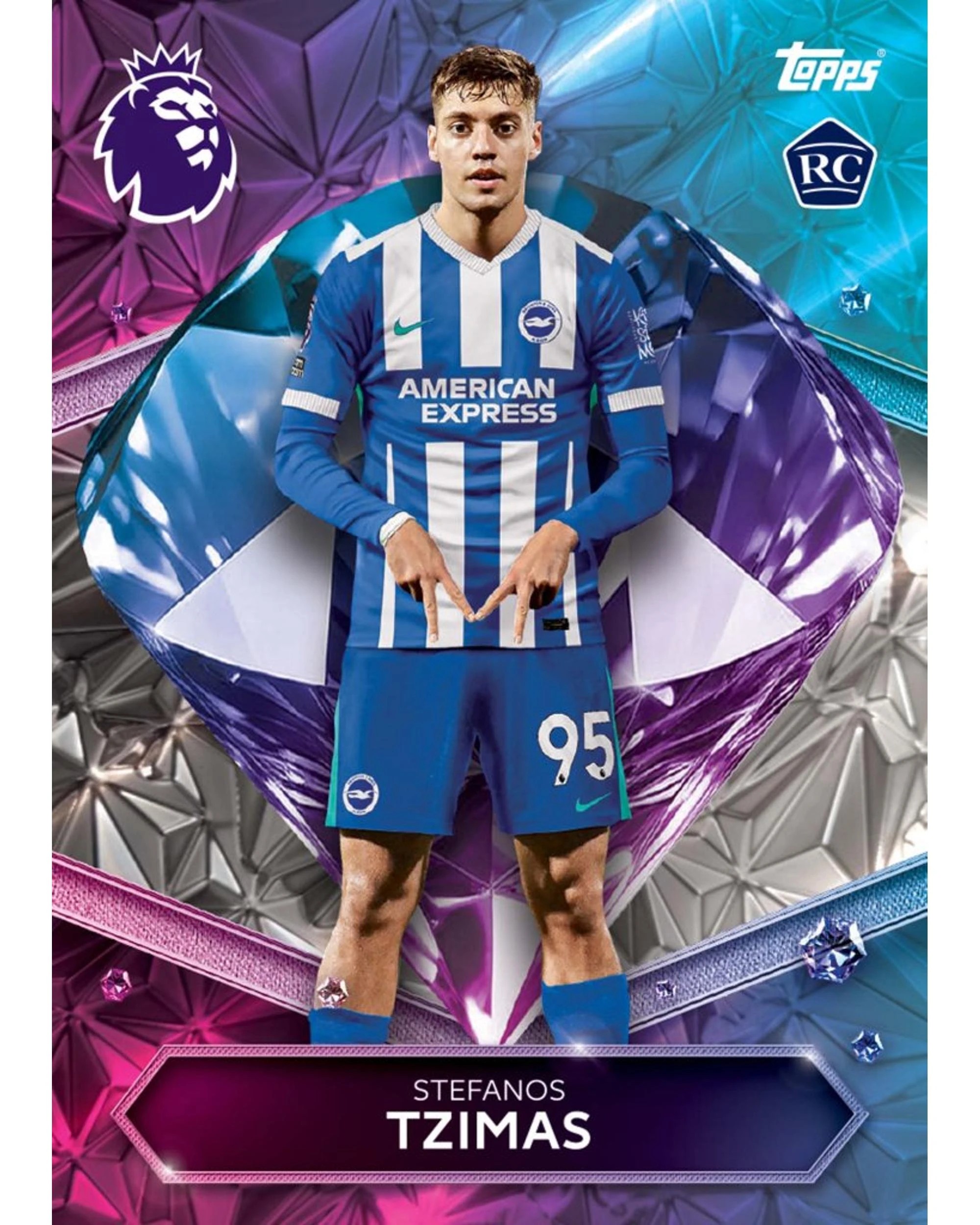 5 Topps 2026 Premier League Trading Cards Starter Pack, 5 of 10