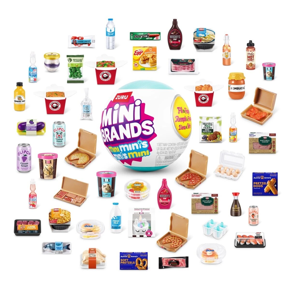 4 Zuru Mini Brands Fill The Fridge Mini Minis Capsule - Assorted, 4 of 7