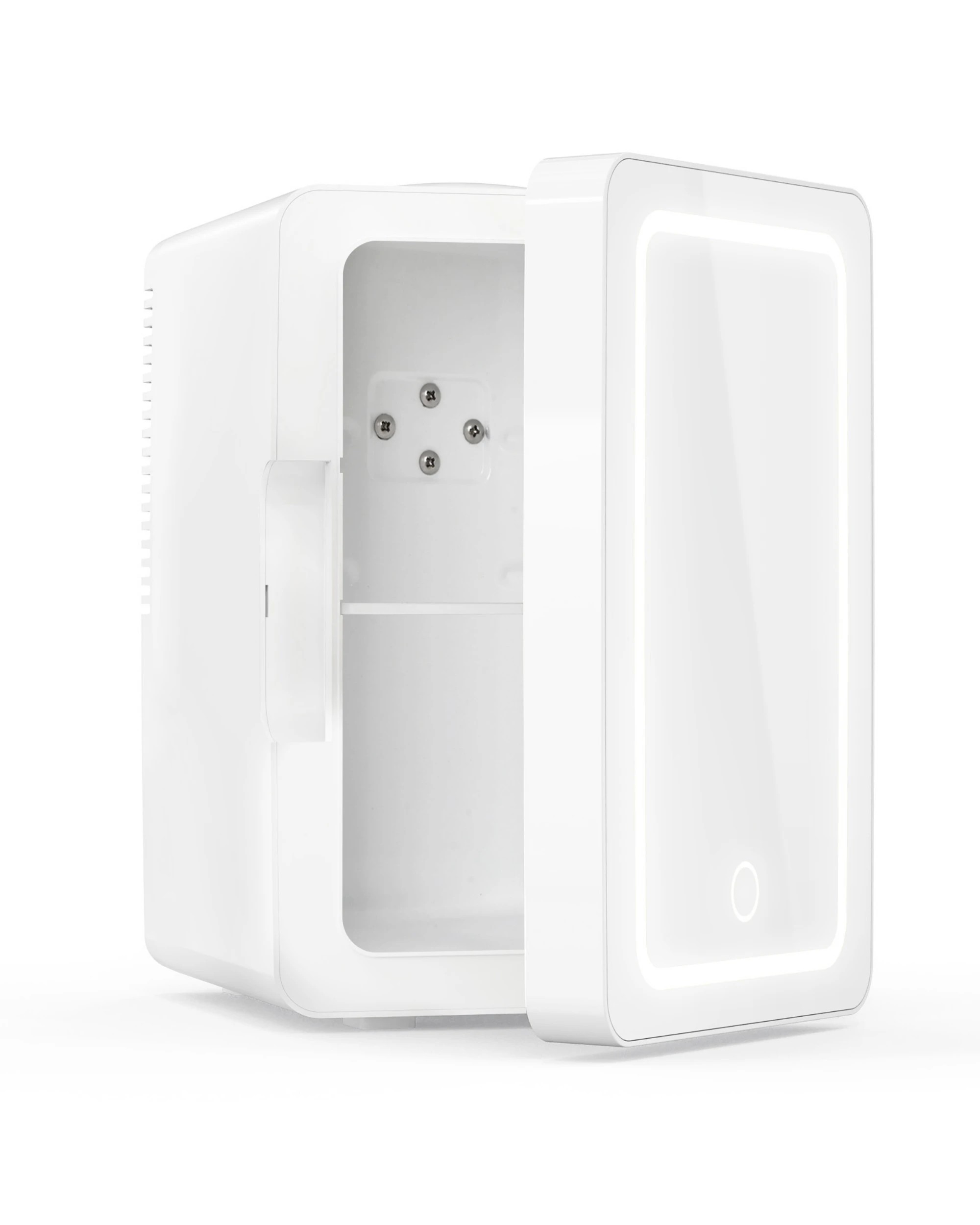 4 Advwin 6L Mini Makeup Fridge with LED Mirror - White, 4 of 7