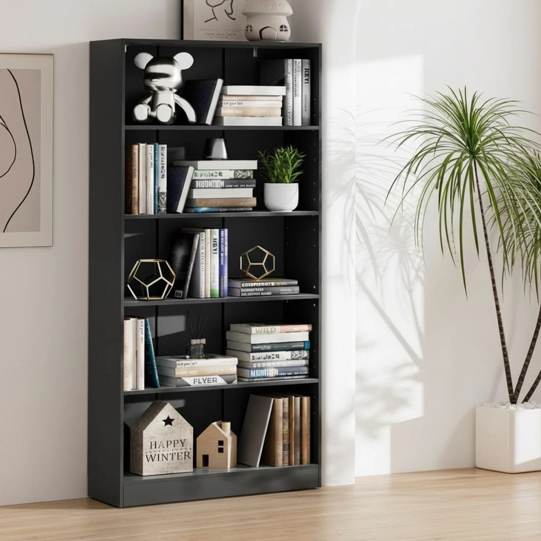 7 Artiss Bookshelf 5 Tiers
 - black, 7 of 8