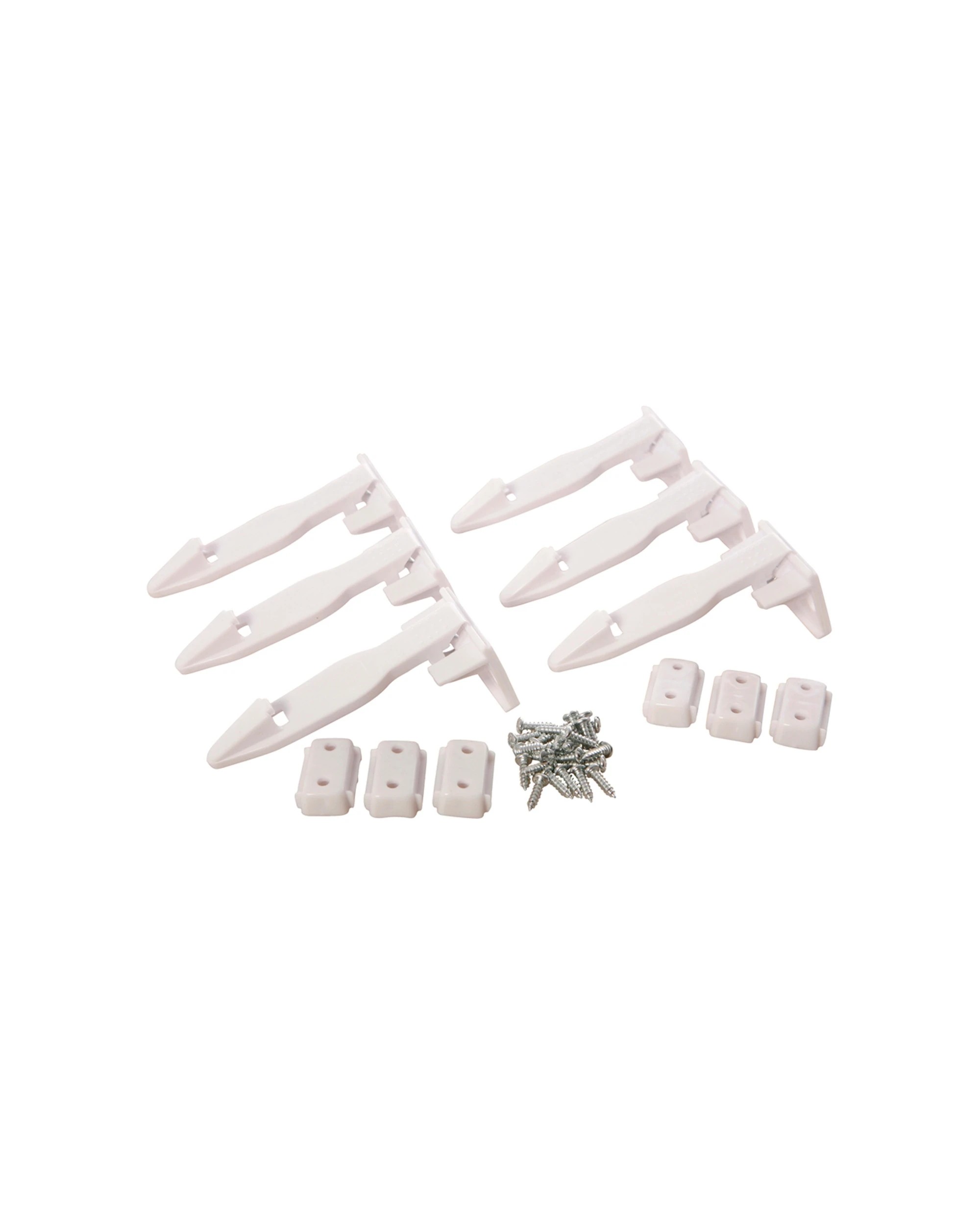 1 Dreambaby 6pc Spring Latches For Cupboards Drawers With Mounting Kit 9cm - White, 1 of 2