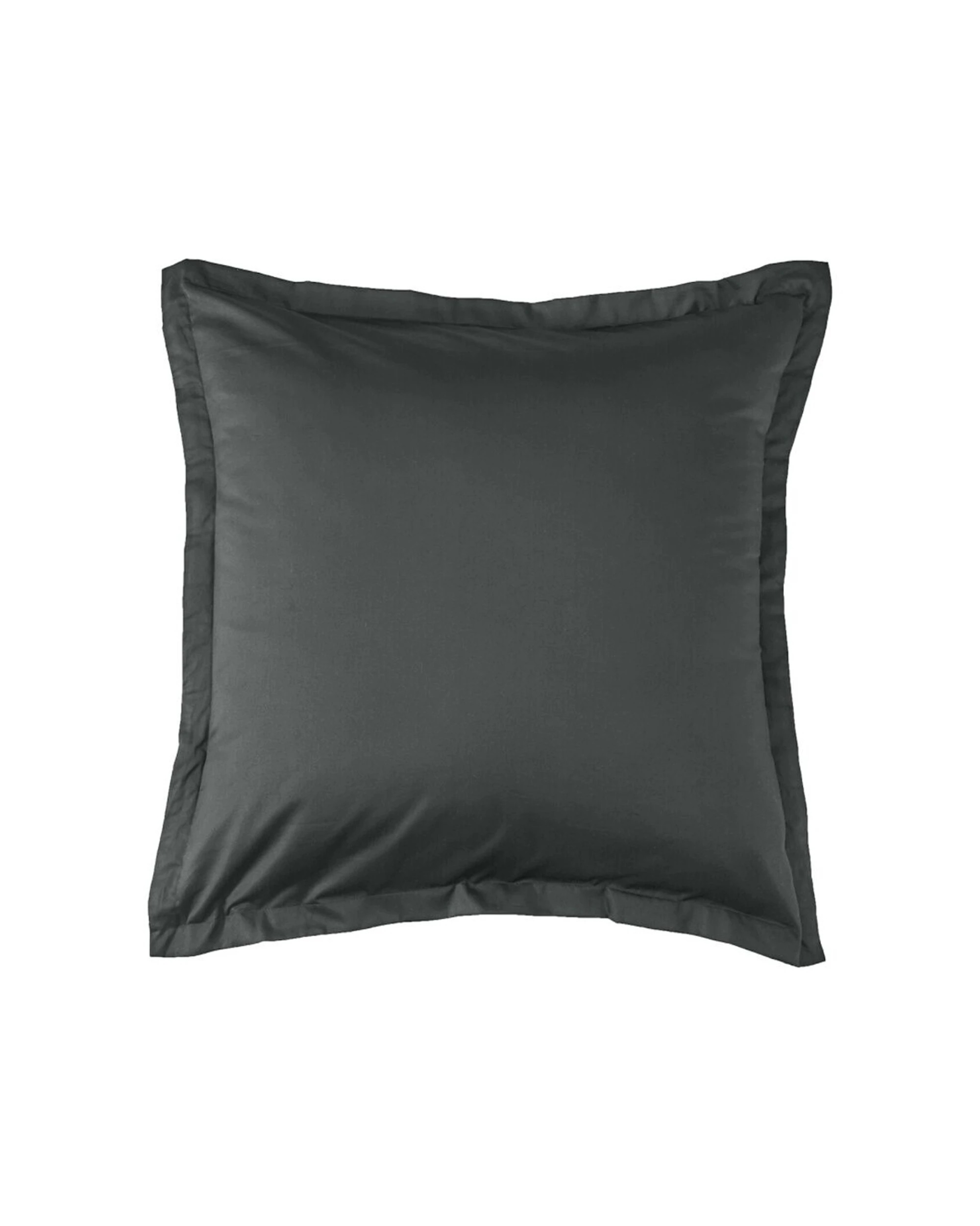2 Grosvenor House Egyptian Cotton Tailored European Pillowcase Charcoal 2PK 500TC - Charcoal, 2 of 4