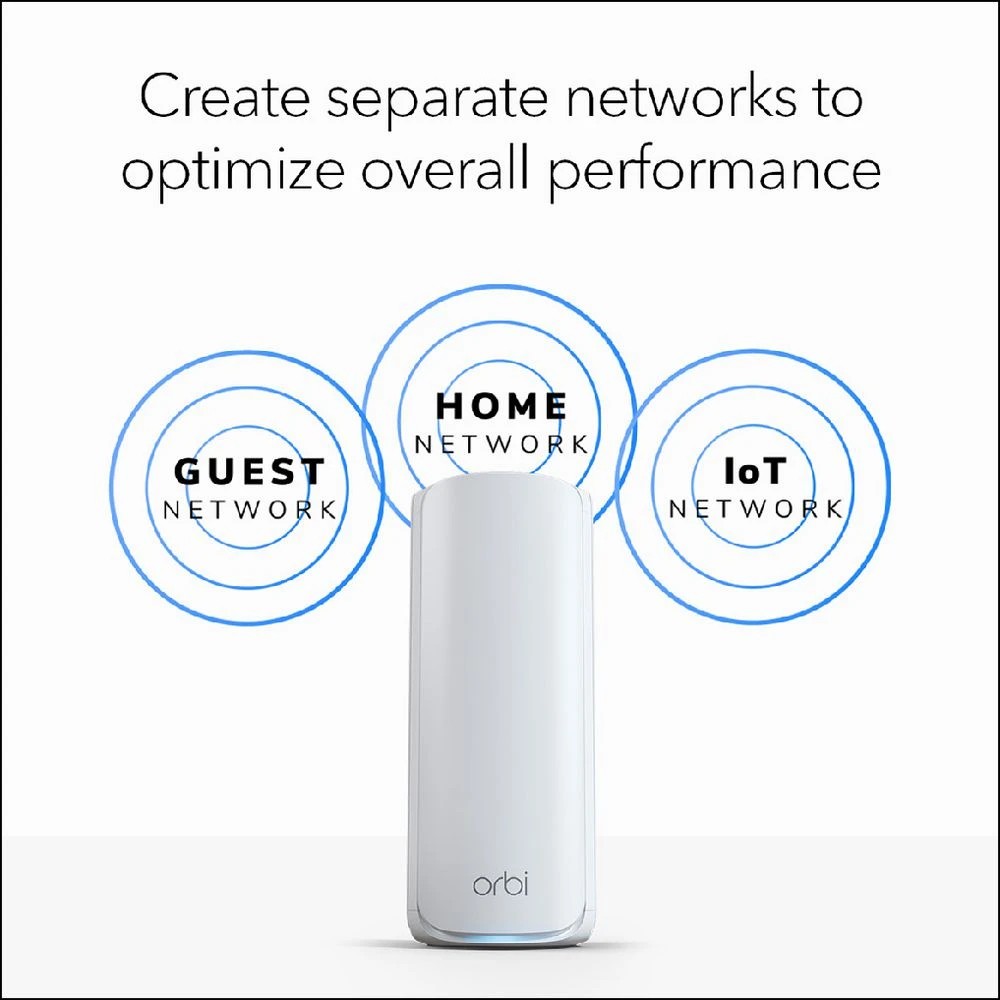 2 NETGEAR Orbi 770 BE11000 Tri Mesh WiFi 7 Router 3 Pack, 2 of 5