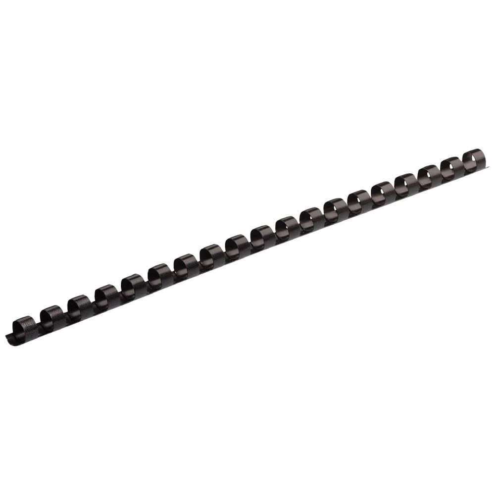 1 Fellowes Binding Combs 21 Loop 8mm Black 25 Pack, 1 of 4