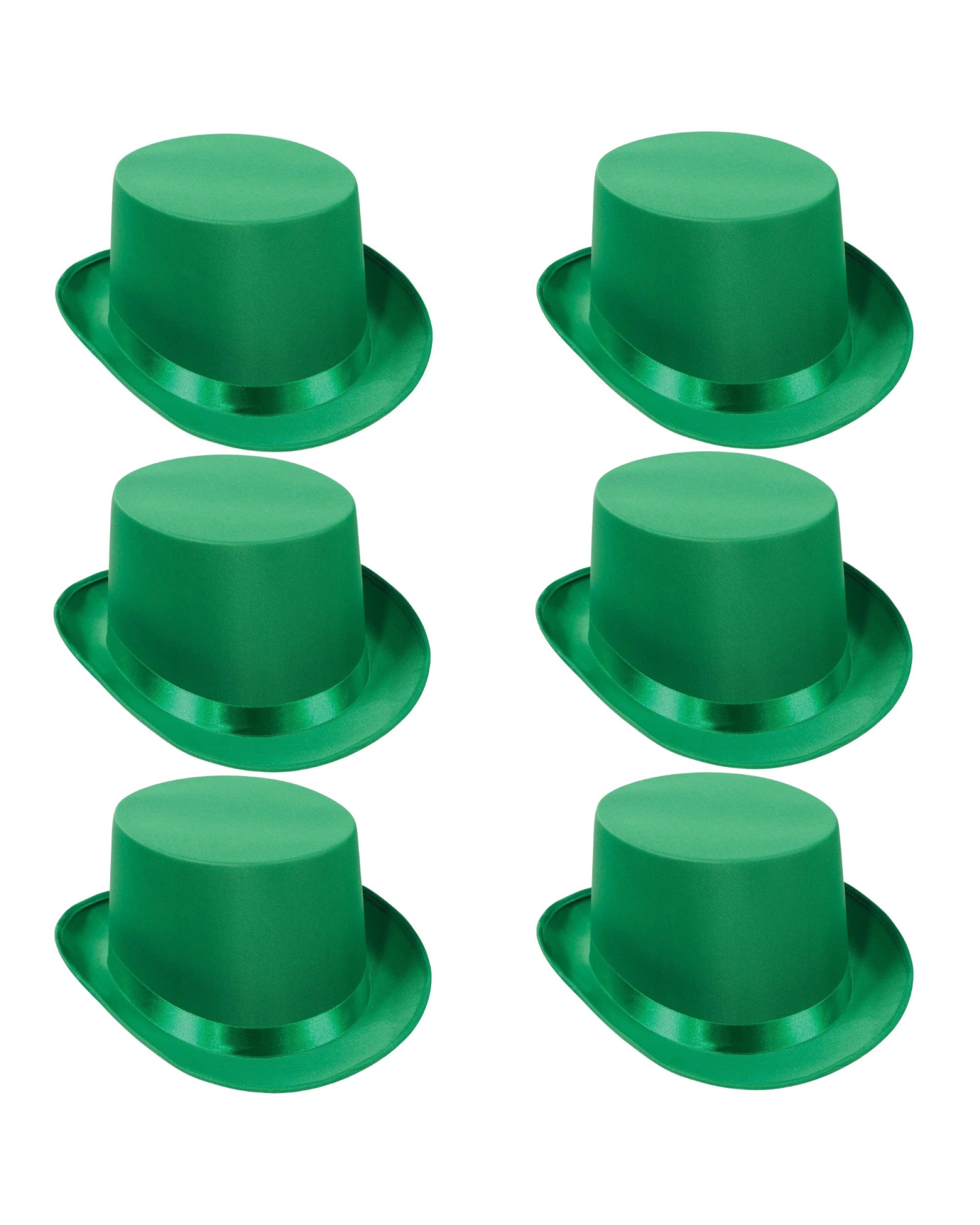 1 BR Costumes Satin Top Hat for Costume Parties - Bulk Pack of 6, 1 of 3