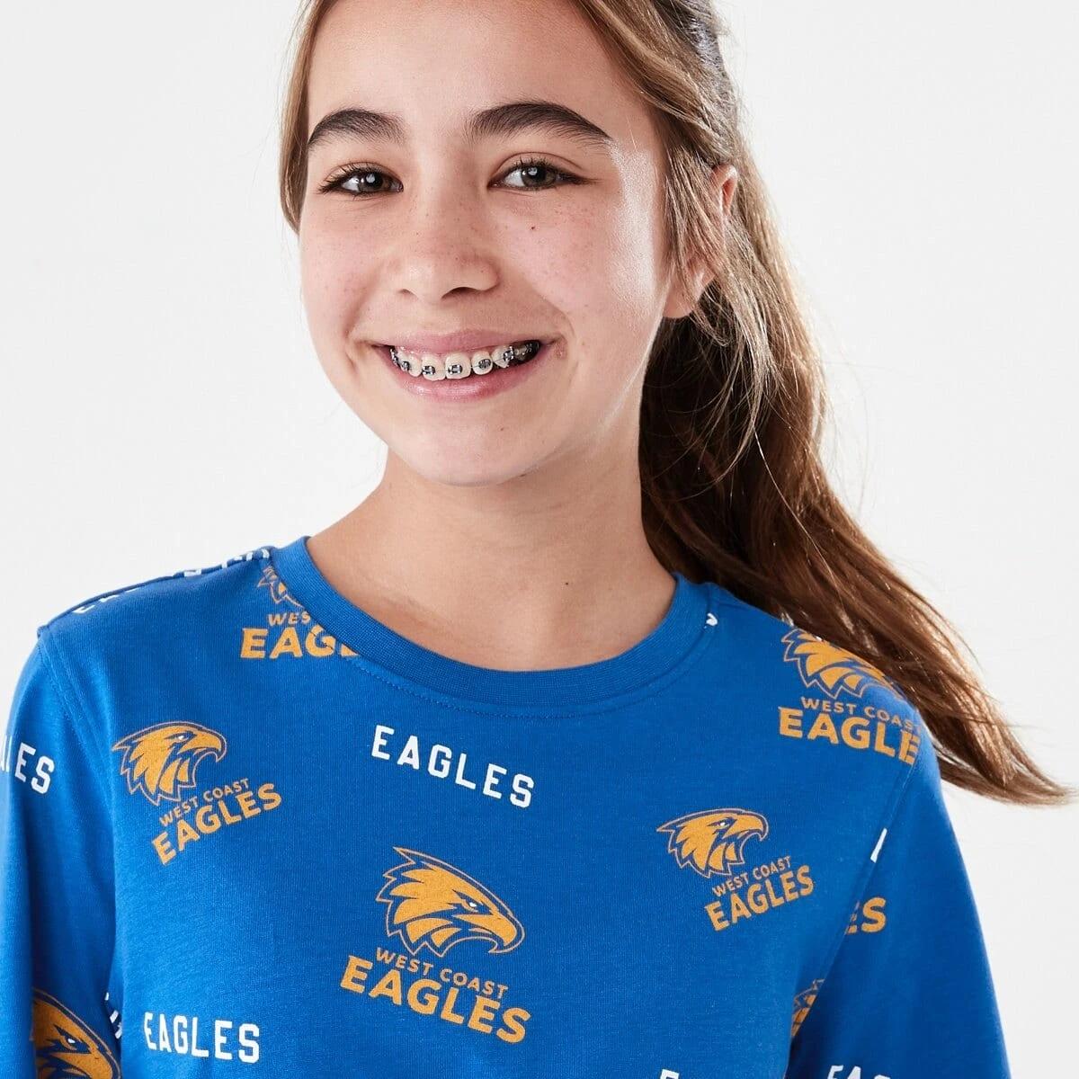 4 Official AFL Kids All Over Print T-shirt West Coast, 4 of 10