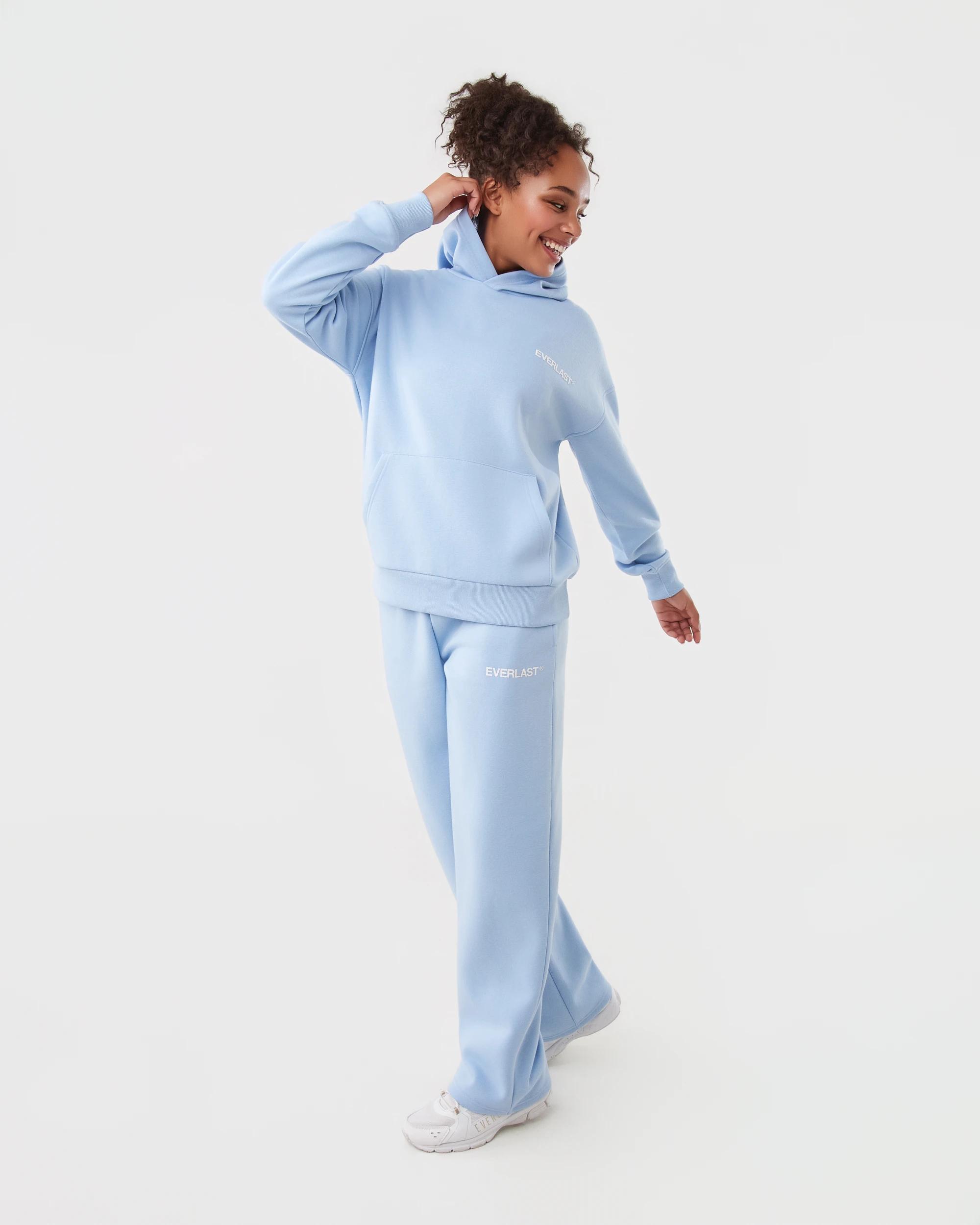 3 Everlast Womens Street Hoodie Blue Chalk, 3 of 9