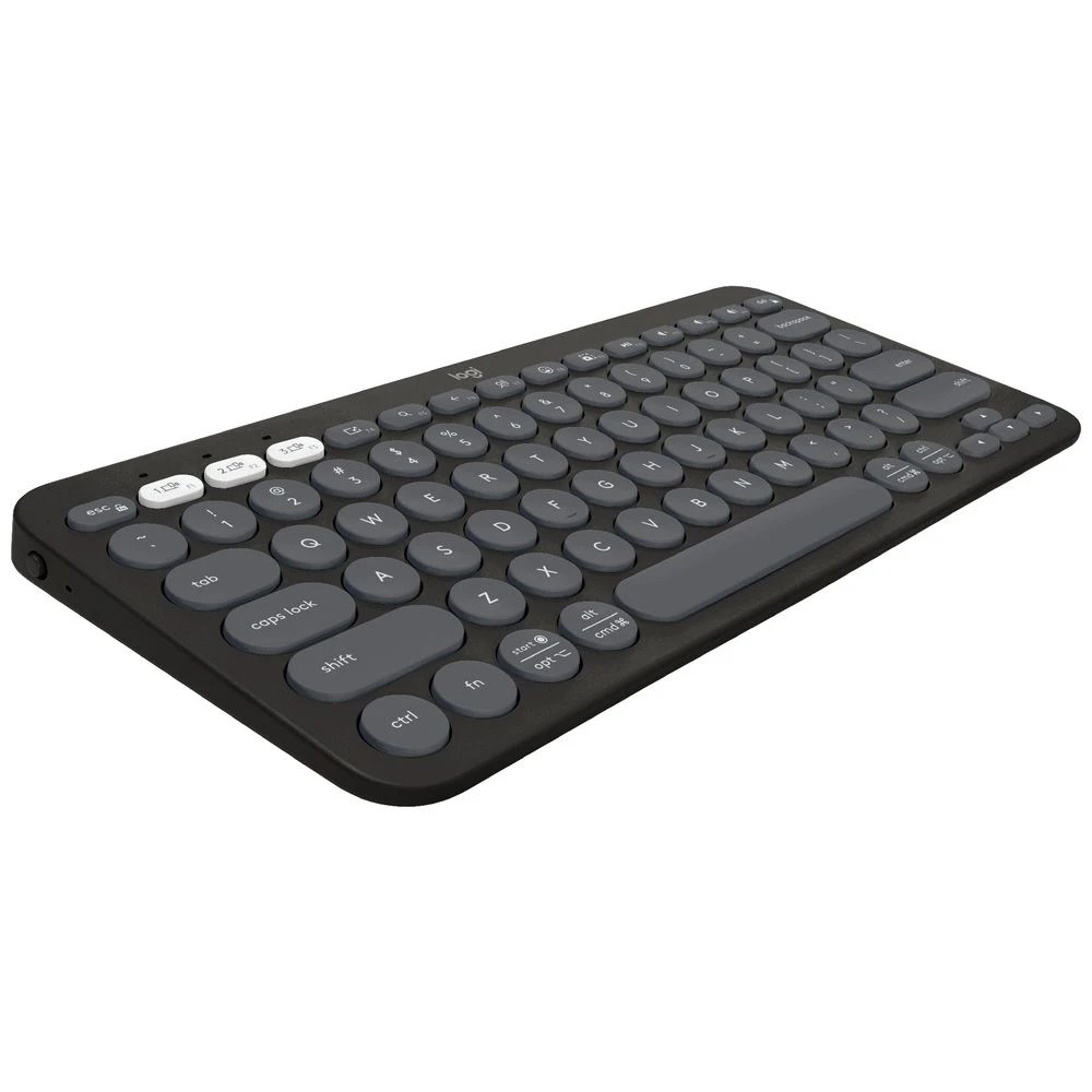3 Logitech K380s Pebble 2 Keys Wireless Keyboard Graphite, 3 of 6