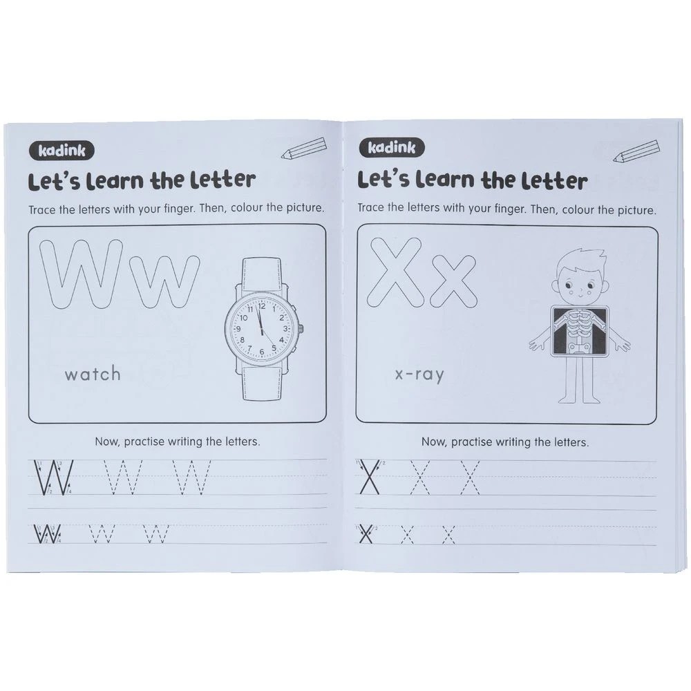 4 Kadink Workbook 48 Pages Alphabet, 4 of 5