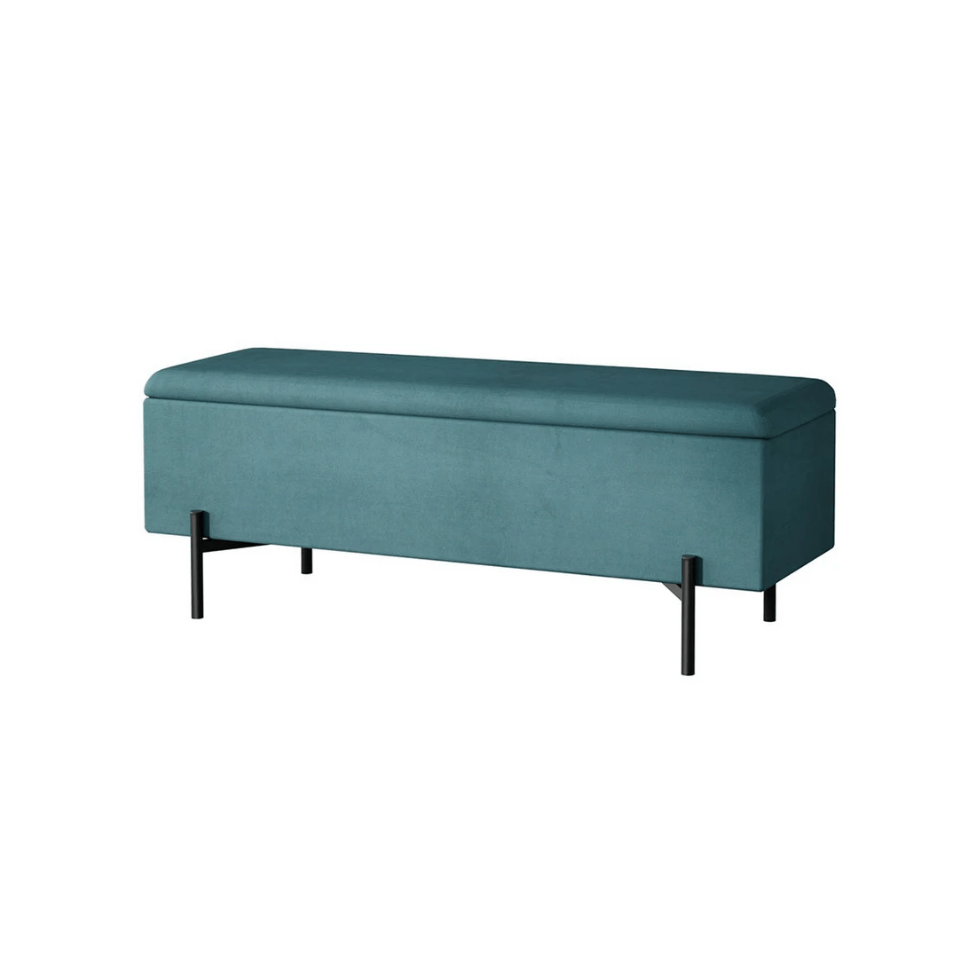 1 Artiss Storage Ottoman Blanket Box 140cm Velvet - Green, 1 of 6
