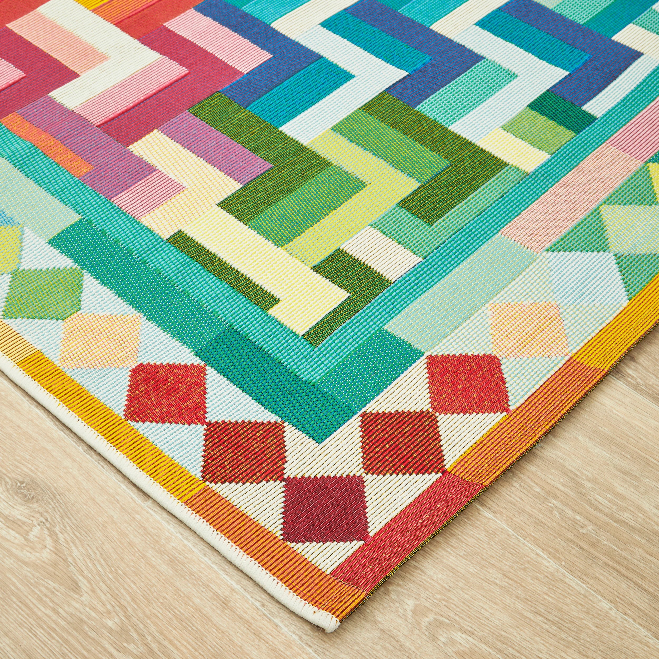 4 Common Ground Rugs Horizon Tala 200x80cm - Small Outdoor Rug - Multi, 4 of 8
