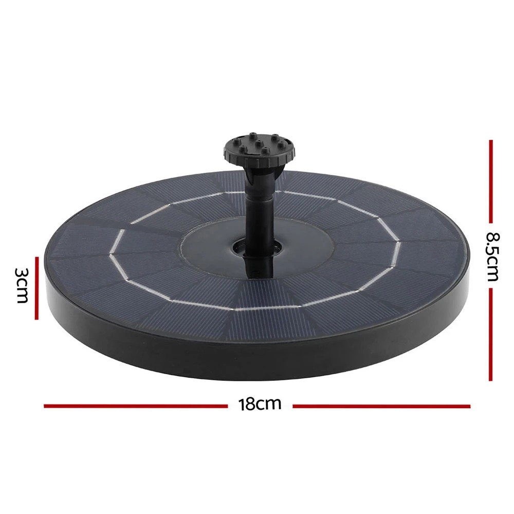 2 Gardeon Floating Solar Pond Water Fountain Pump Submersible Fountains - Black, 2 of 6