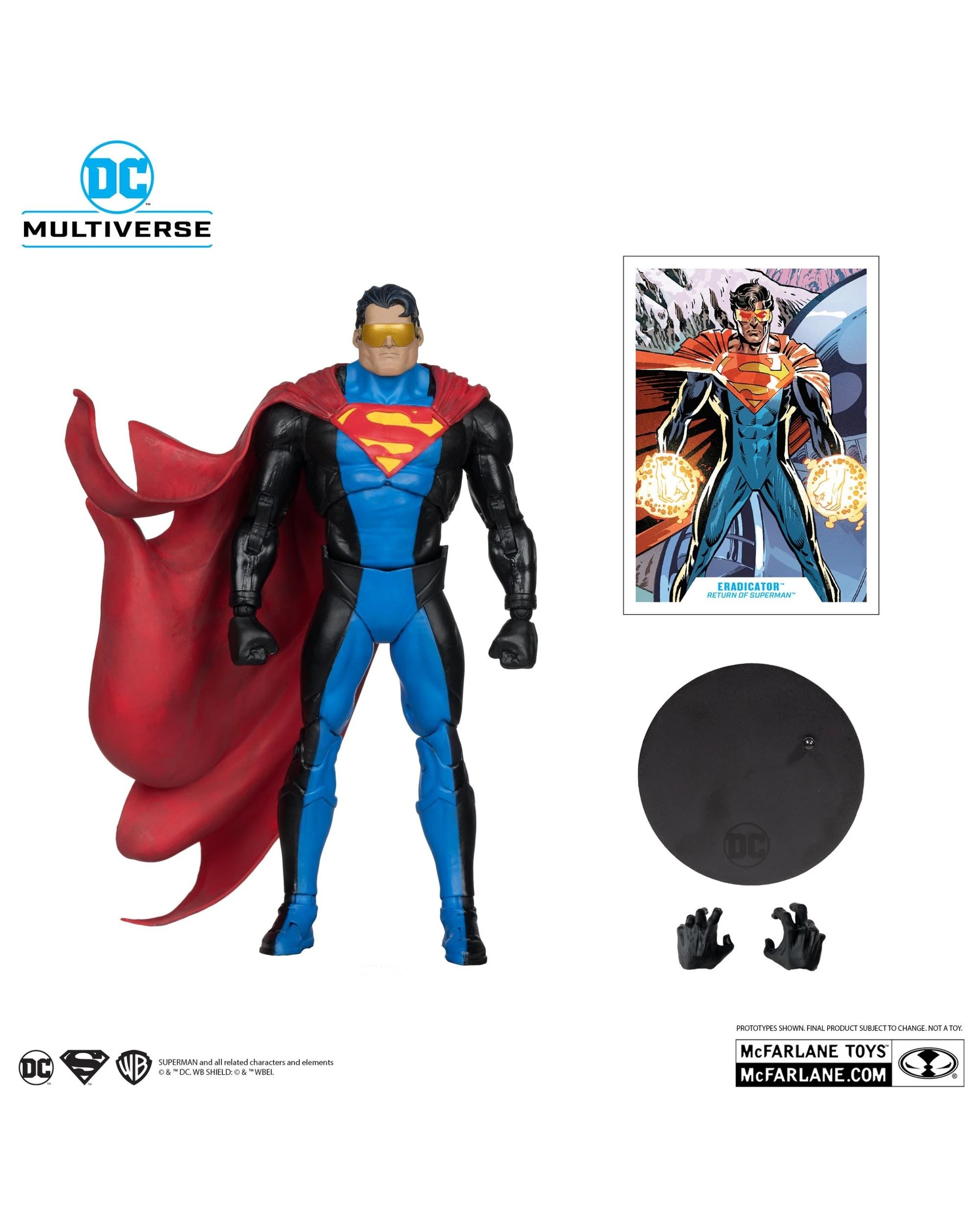 2 DC Multiverse Return of Superman Eradicator 7 inch Action Figure, 2 of 9