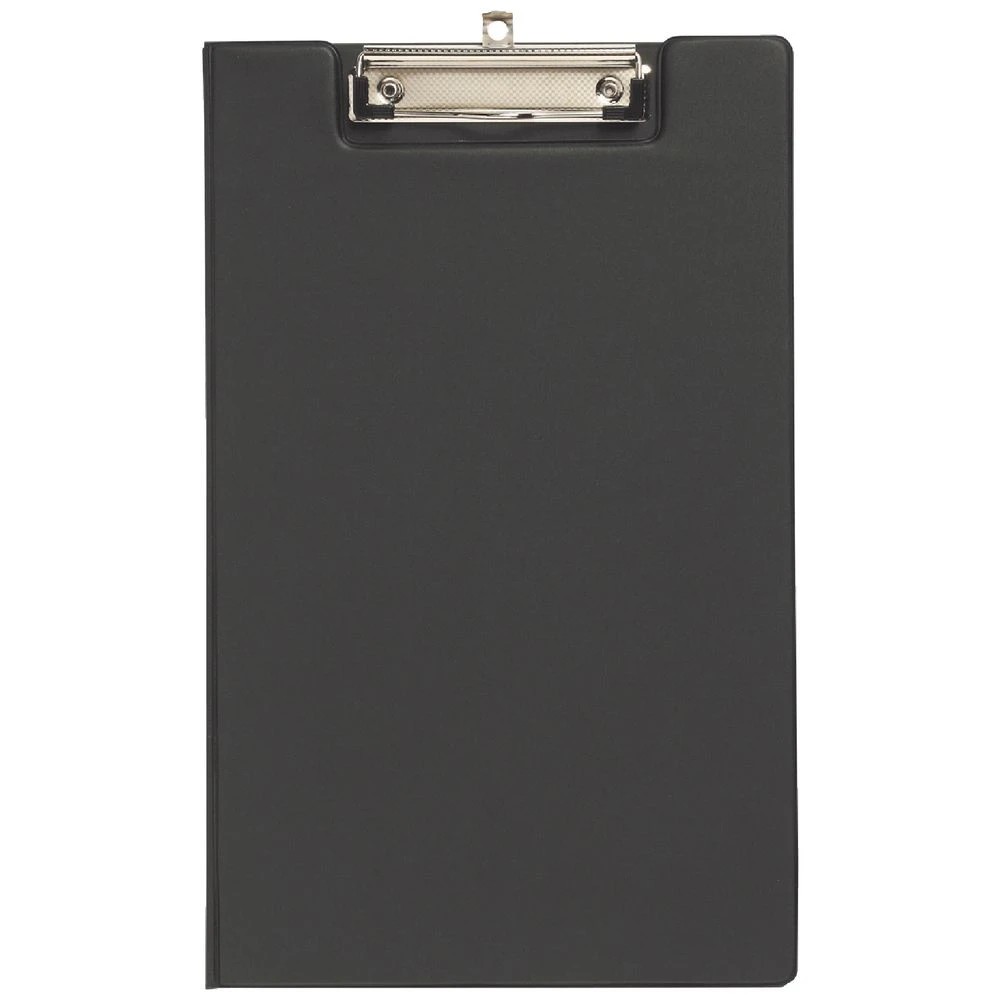 1 J.Burrows Foolscap Clipfolder PE Black, 1 of 6