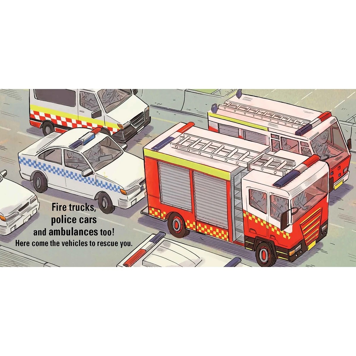 3 Emergency! Emergency!: Vehicles To The Rescue by Rhian Williams - Book, 3 of 5