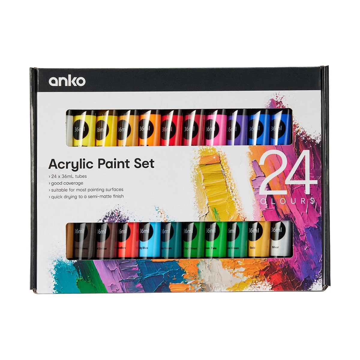 1 24 Pack Acrylic Paint Set, 1 of 8