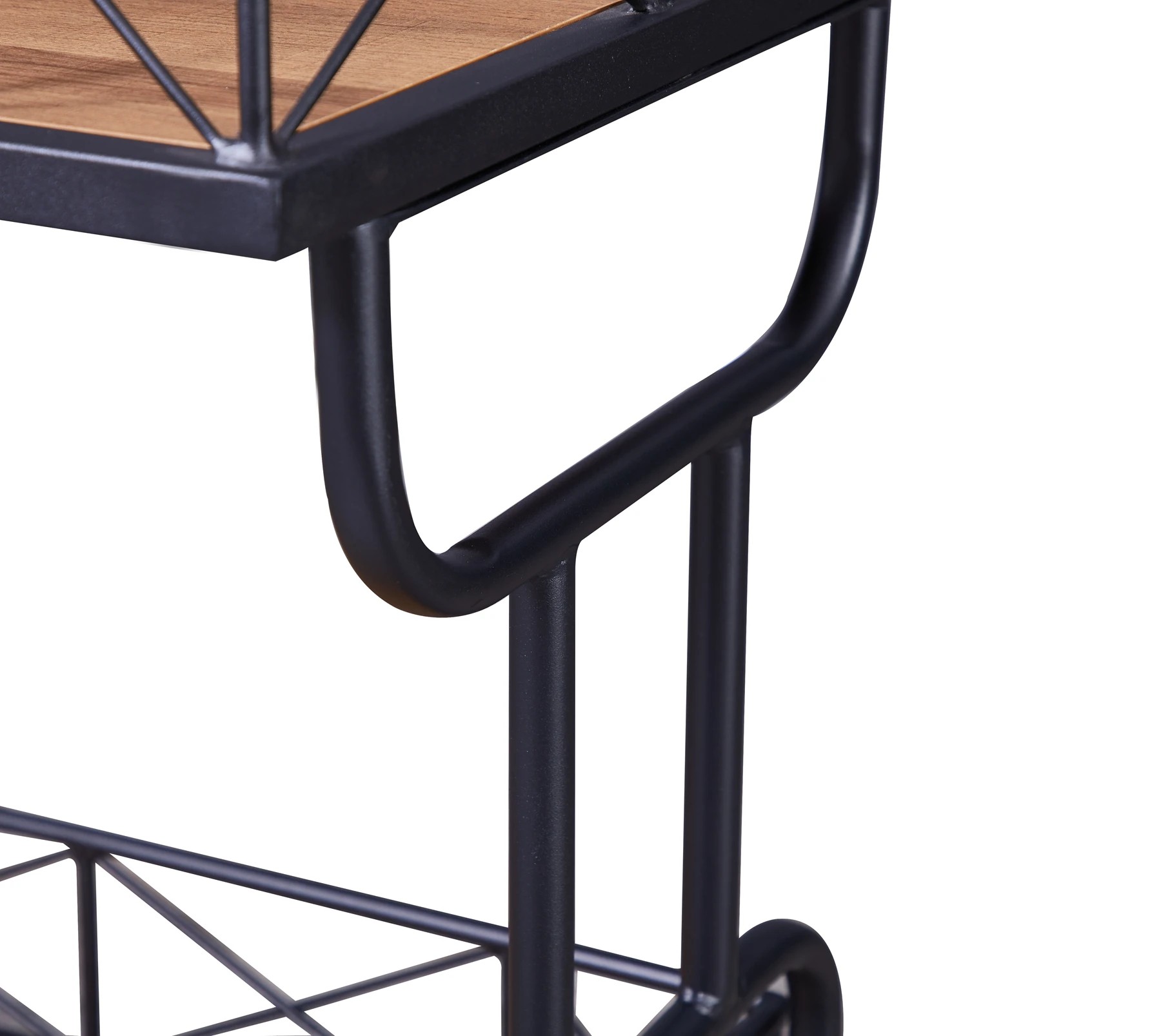 8 IHOMDEC Drink Trolley Bar Carts - Black, 8 of 10