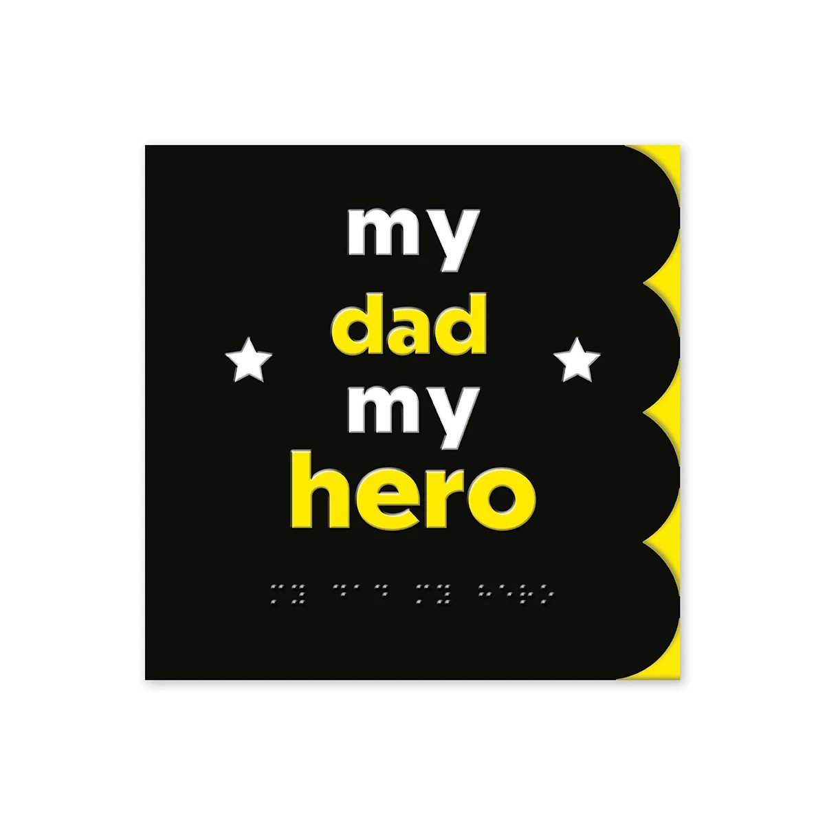 3 Hallmark Braille Greeting Card - My Dad My Hero, 3 of 3