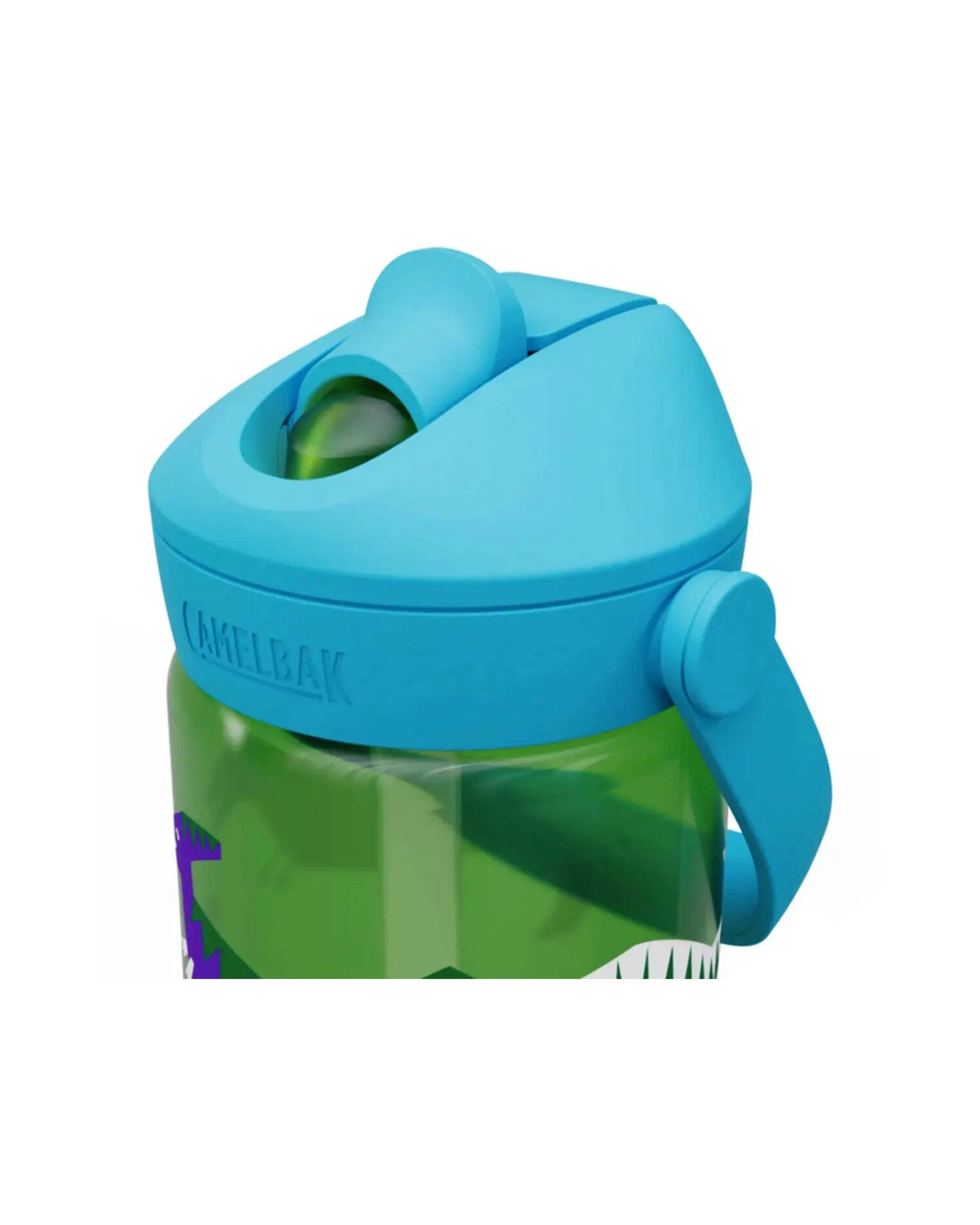 4 CamelBak Kids Thrive Flip Straw 400ml Drink Bottle Leakproof Hip Dinos - Green, 4 of 4