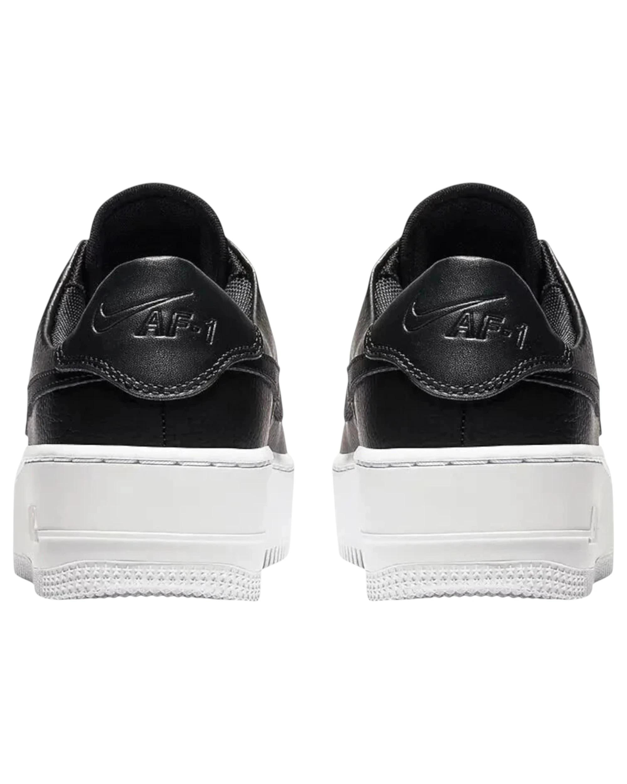 3 Nike Womens Air Force 1 Sage Low Athletic Shoes Black/white, 3 of 6