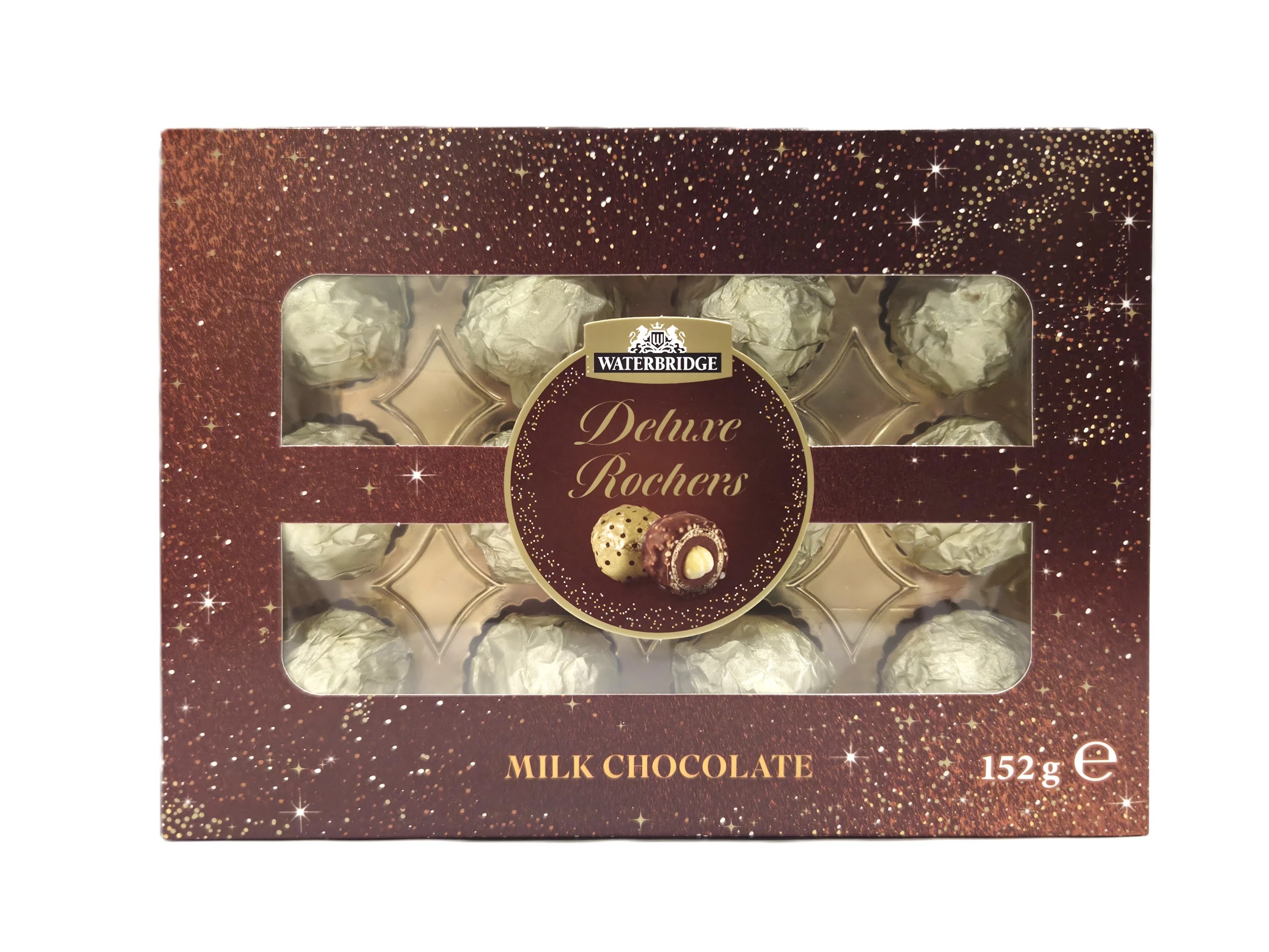 1 Waterbridge Deluxe Rochers Milk Chocolate 152g, 1 of 2