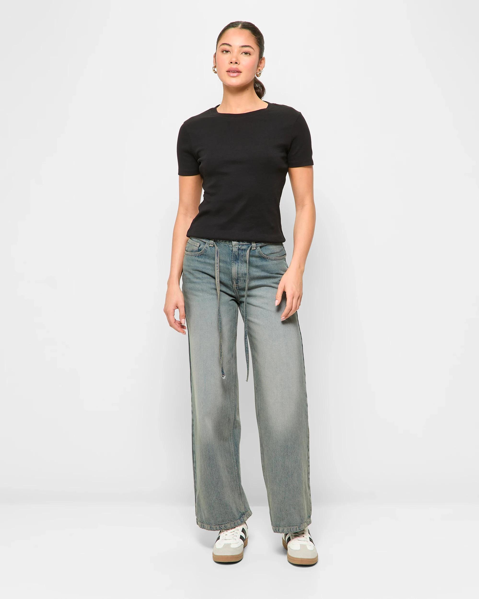 2 Australian Cotton True To Size T-Shirt - Lily Loves BLACK, 2 of 5