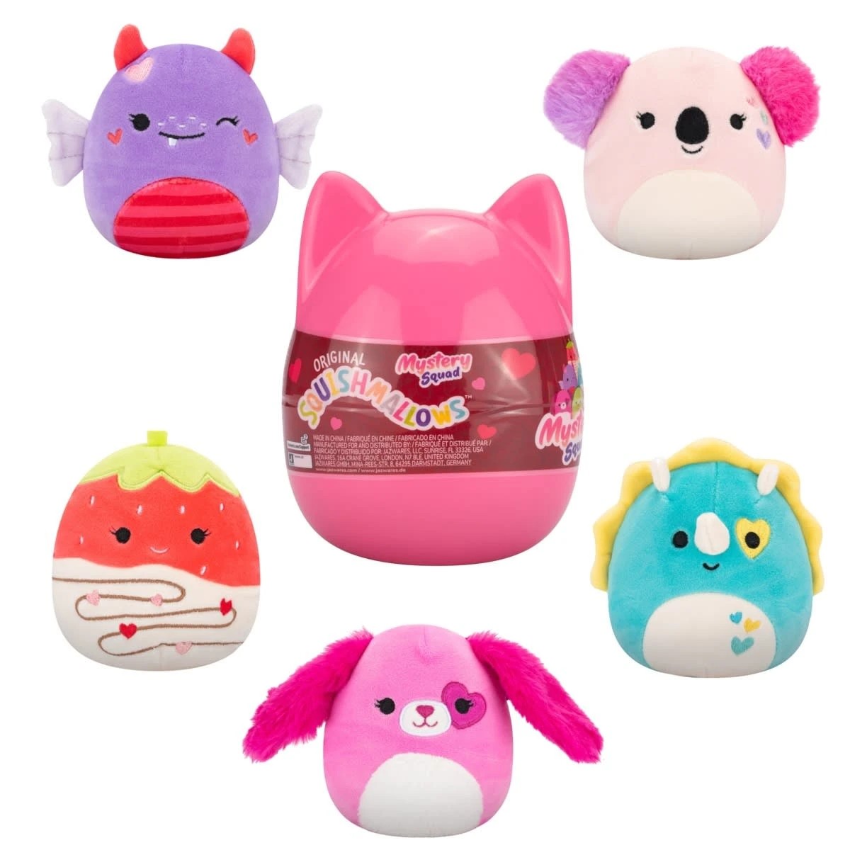 1 10cm Original Squishmallows Hearts Mystery Squad - Assorted, 1 of 6