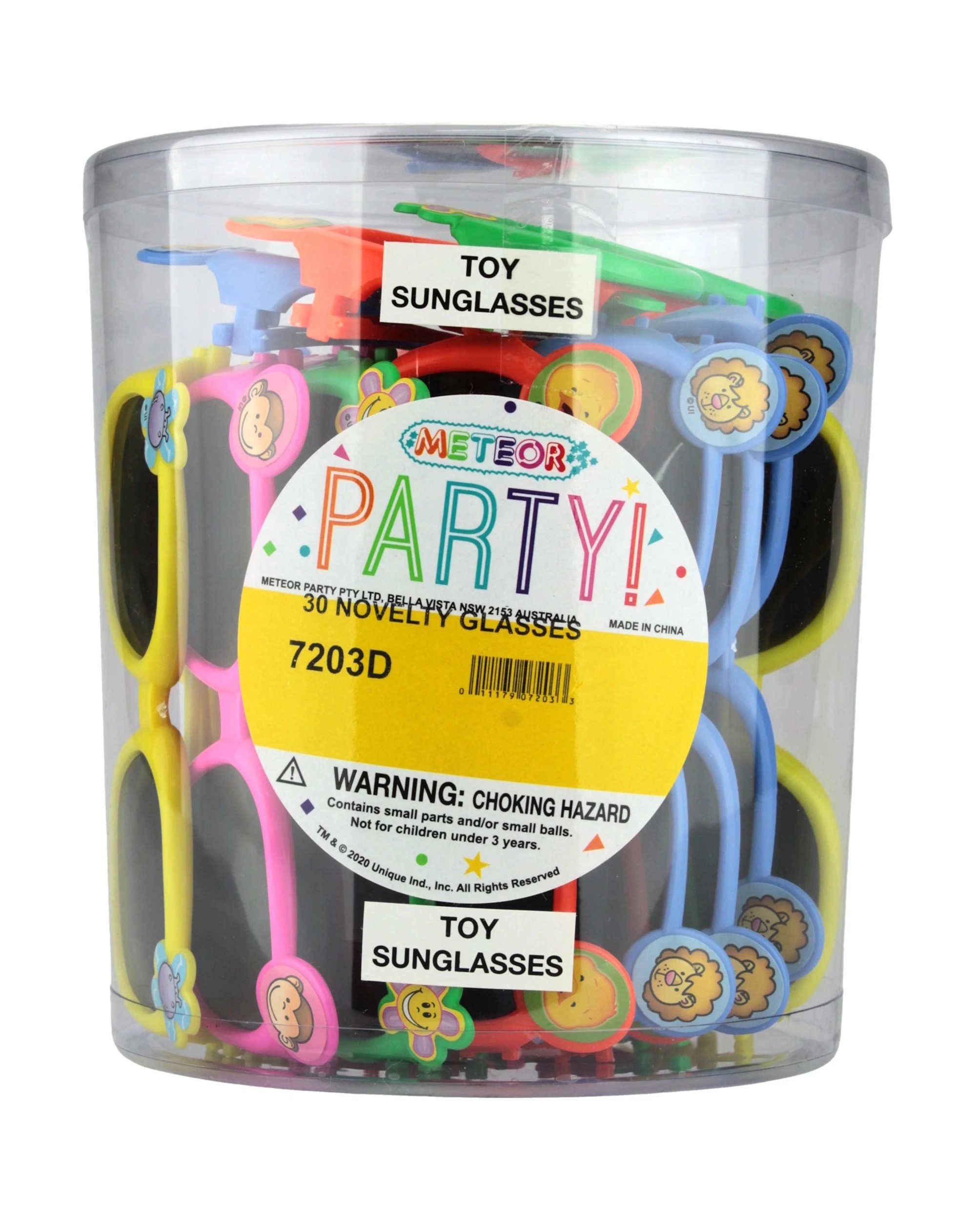 2 Unique Novelty Coloured Kids Party Glasses Pack of 30, 2 of 2