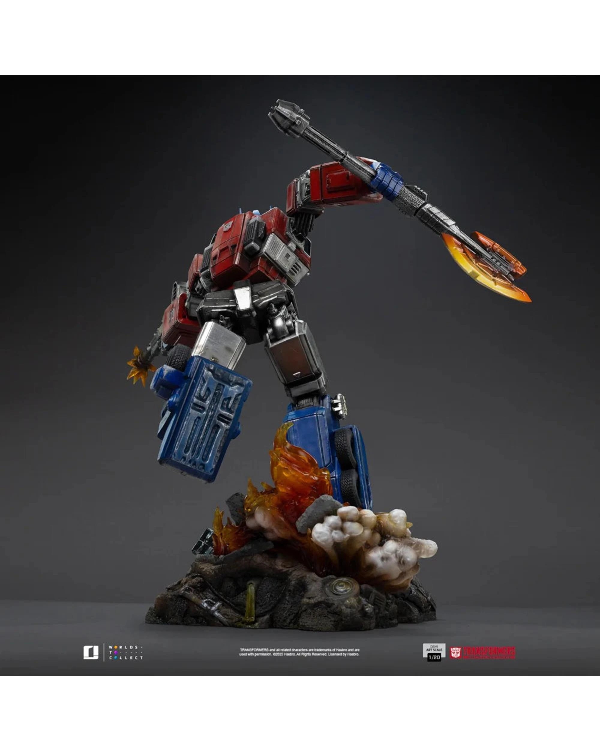 4 Transformers Optimus Prime 1:20 Scale Statue, 4 of 9