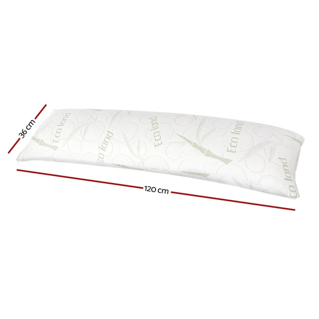 3 Giselle Bedding Body Support Pillow Bamboo Cover - White, 3 of 10